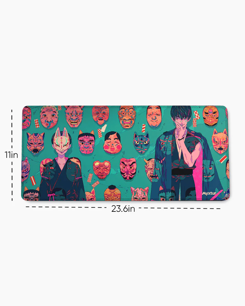 Oni Masks for the Warrior EdgeGuard Desk Mat - Image 5