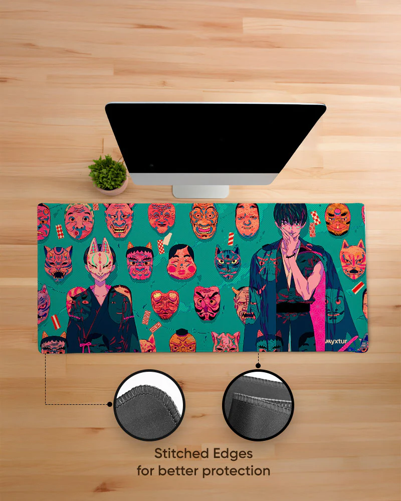Oni Masks for the Warrior EdgeGuard Desk Mat - Image 7