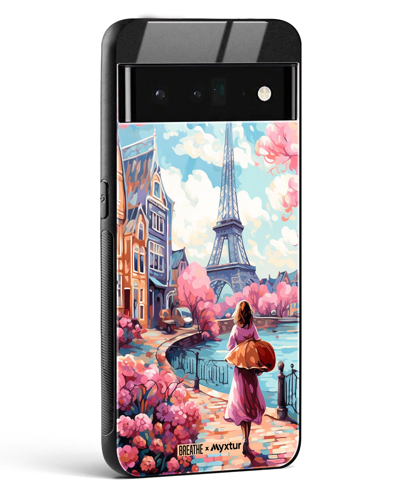 Pastel Paris Impressions [BREATHE] Glass Case Phone Cover (Google) - Image 10