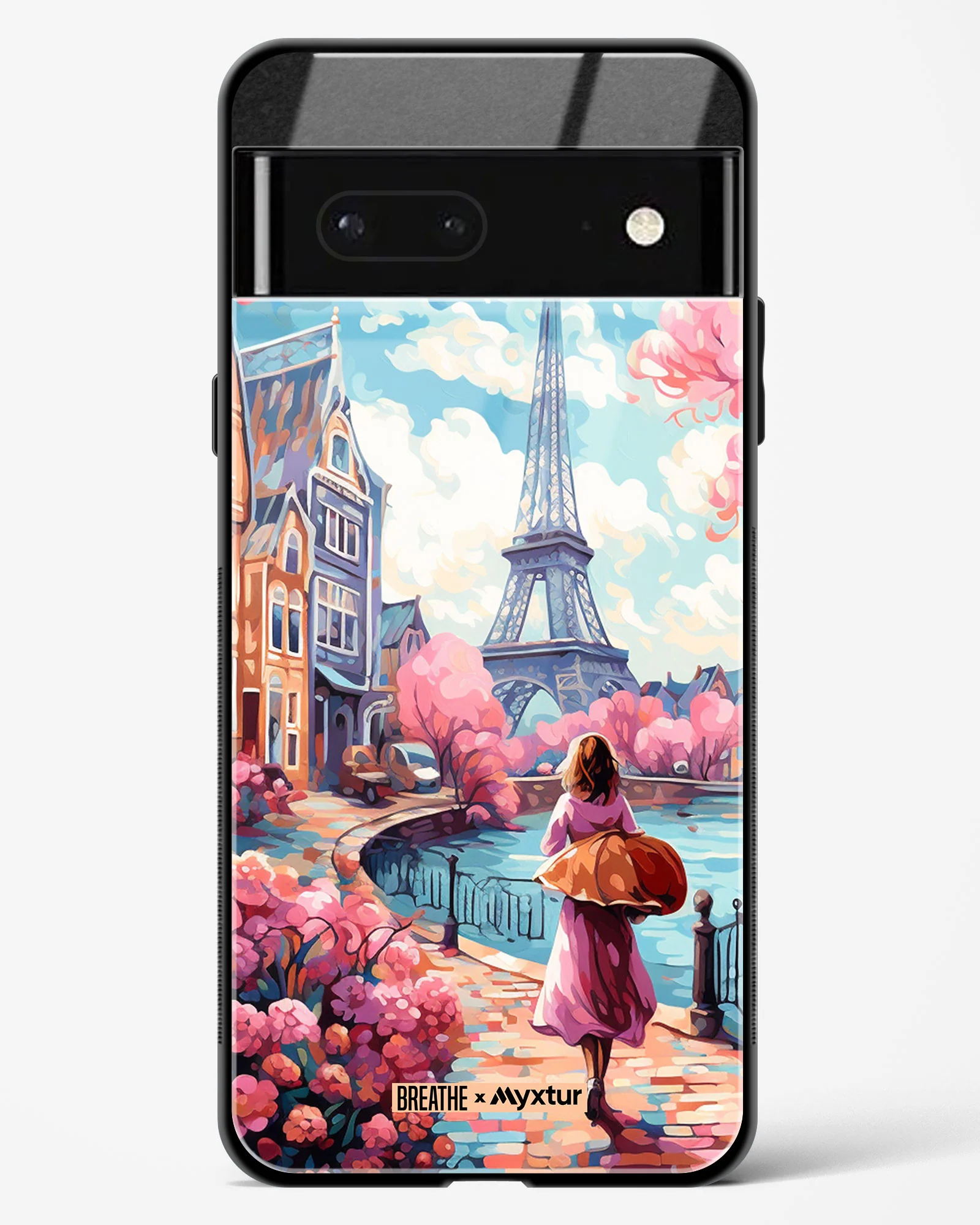 Pastel Paris Impressions [BREATHE] Glass Case Phone Cover (Google) - Image 11