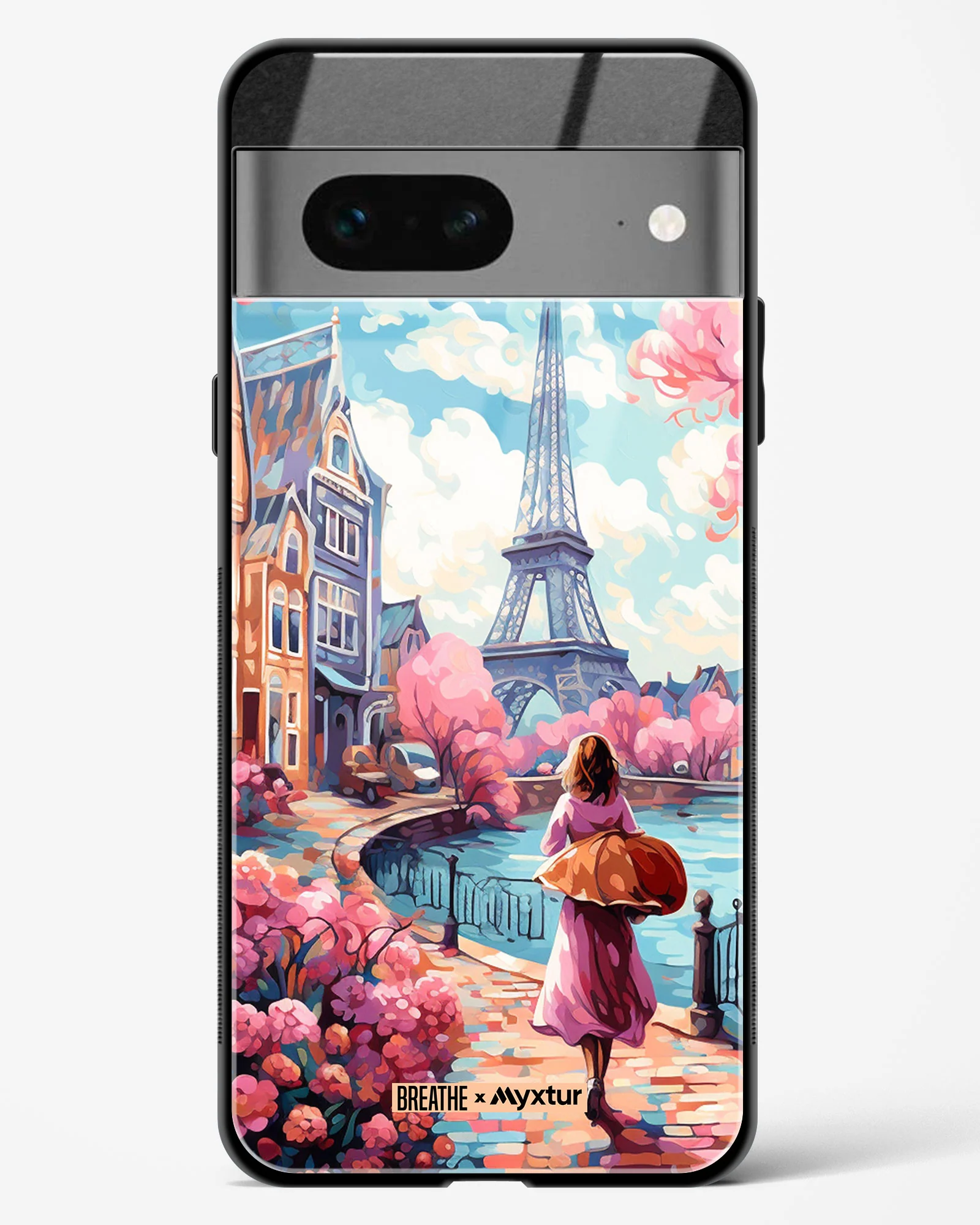 Pastel Paris Impressions [BREATHE] Glass Case Phone Cover (Google) - Image 13