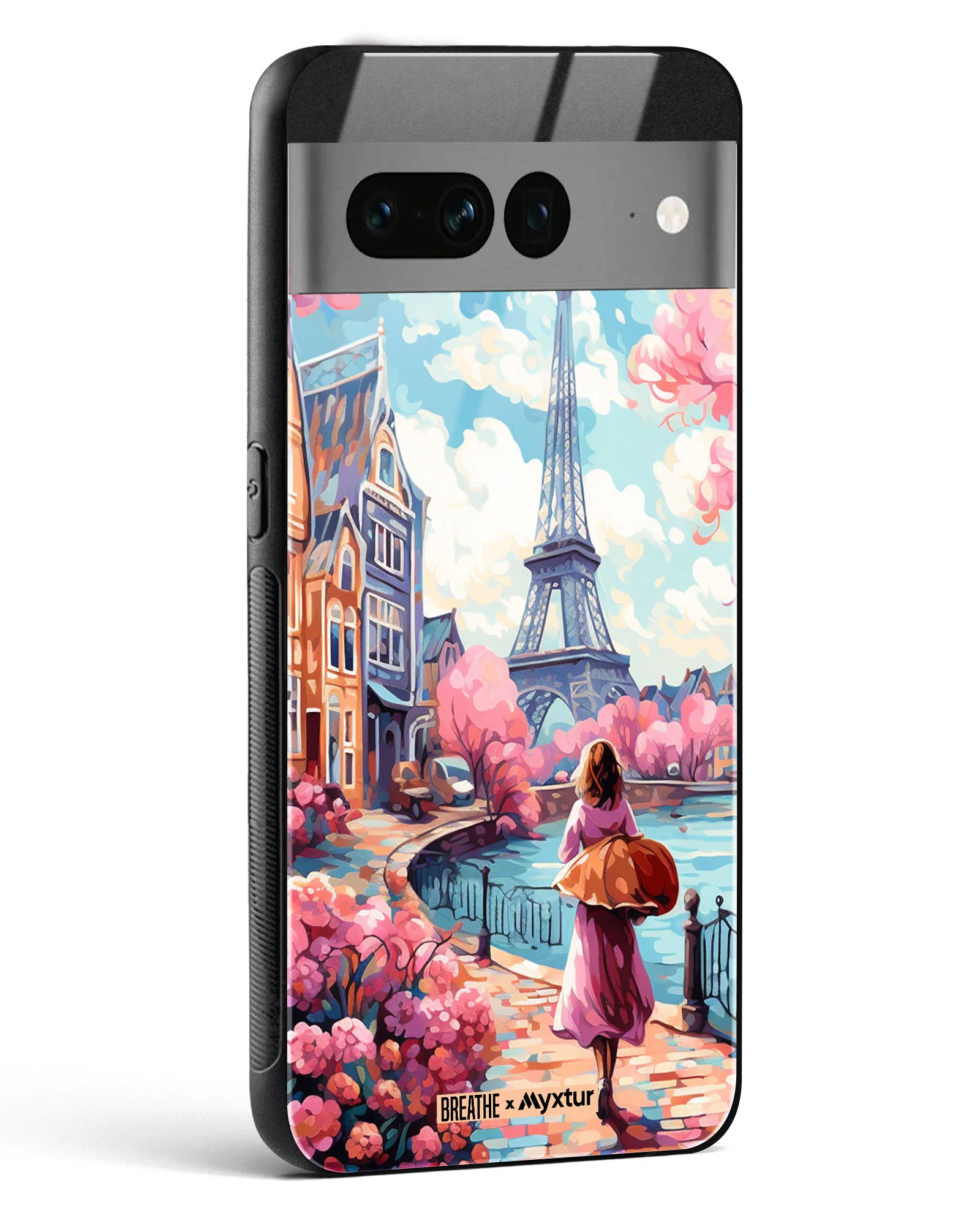 Pastel Paris Impressions [BREATHE] Glass Case Phone Cover (Google) - Image 16