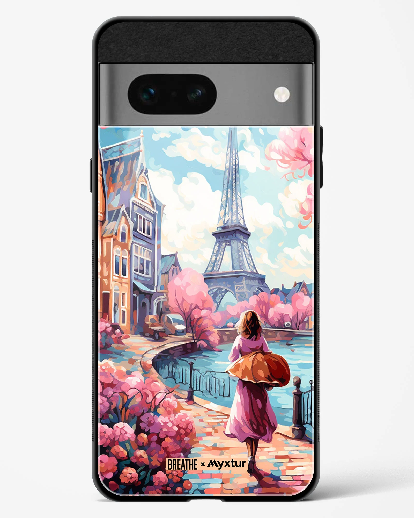 Pastel Paris Impressions [BREATHE] Glass Case Phone Cover (Google) - Image 17