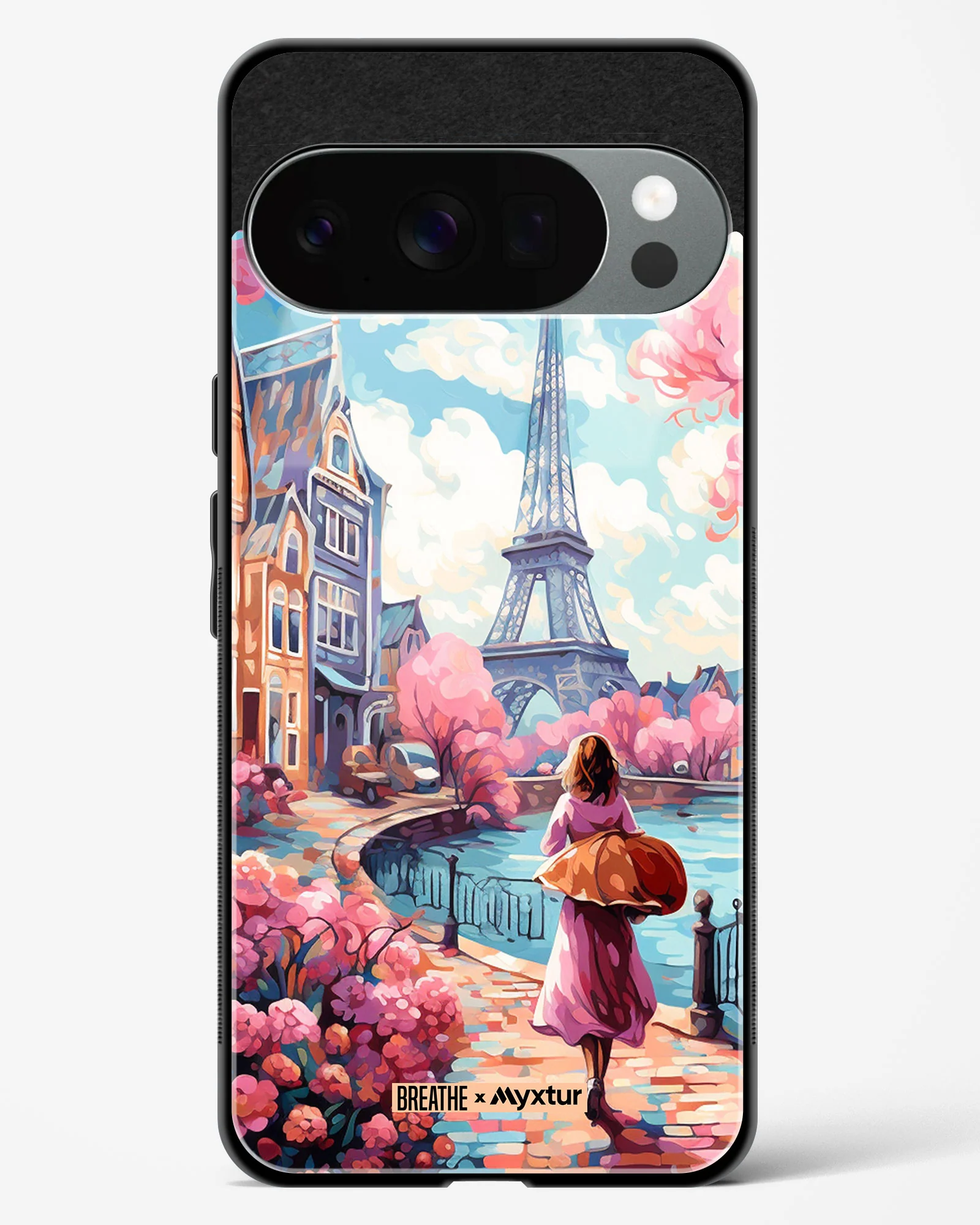 Pastel Paris Impressions [BREATHE] Glass Case Phone Cover (Google) - Image 3
