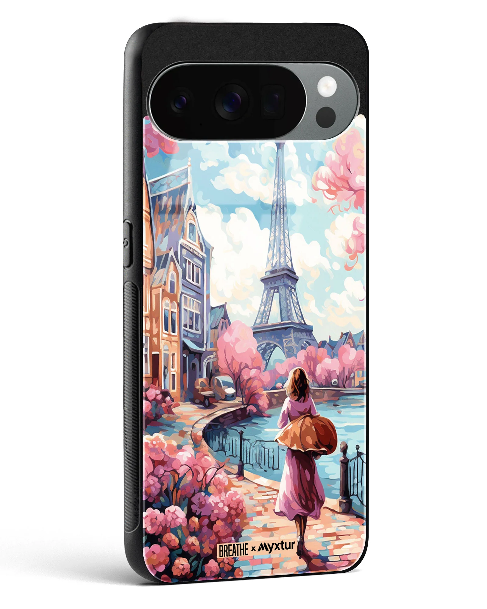 Pastel Paris Impressions [BREATHE] Glass Case Phone Cover (Google) - Image 4