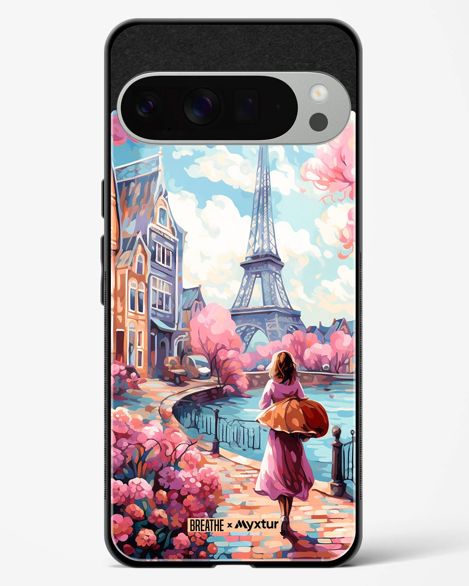 Pastel Paris Impressions [BREATHE] Glass Case Phone Cover (Google) - Image 5