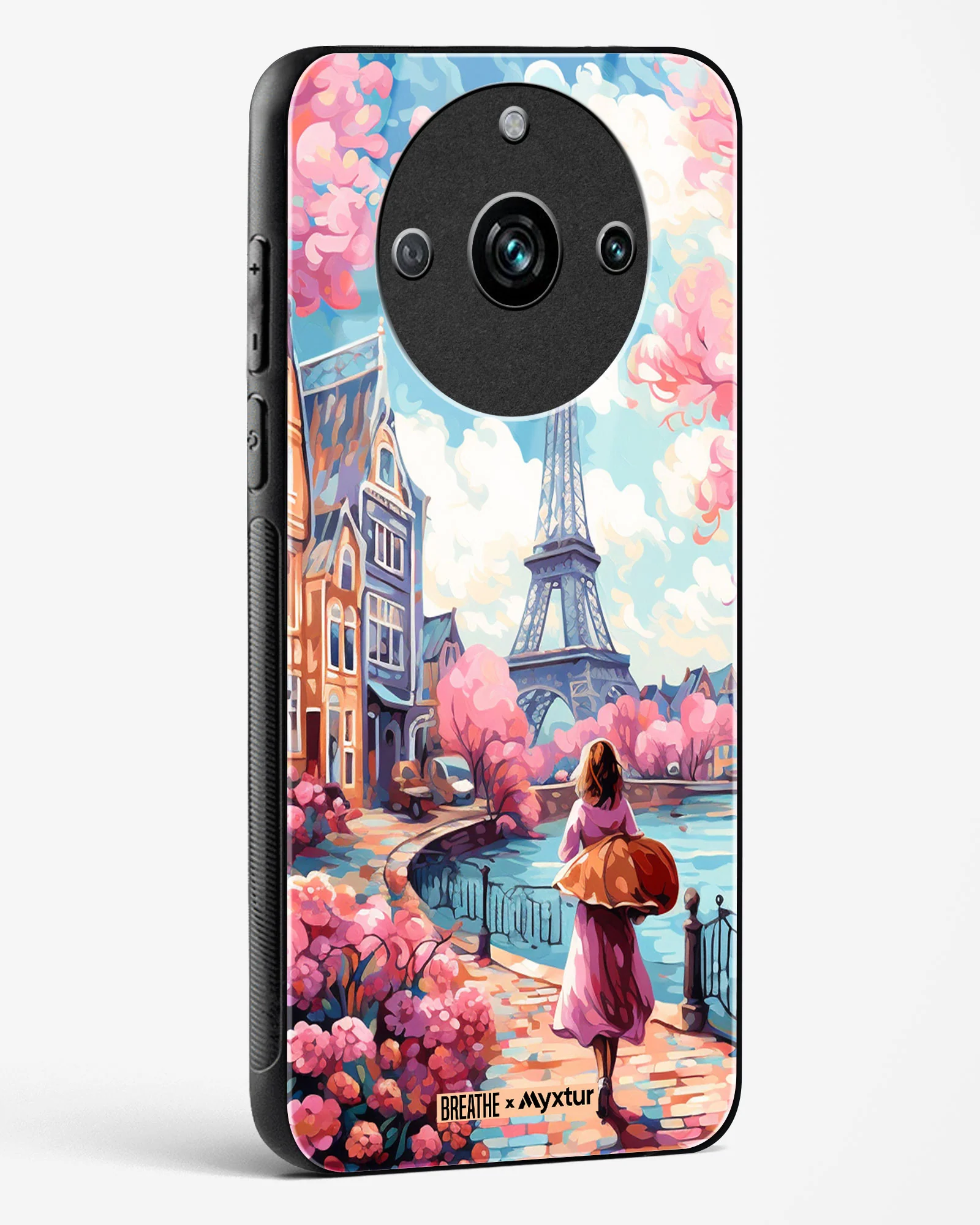 Pastel Paris Impressions [BREATHE] Glass Case Phone Cover (Realme) - Image 10