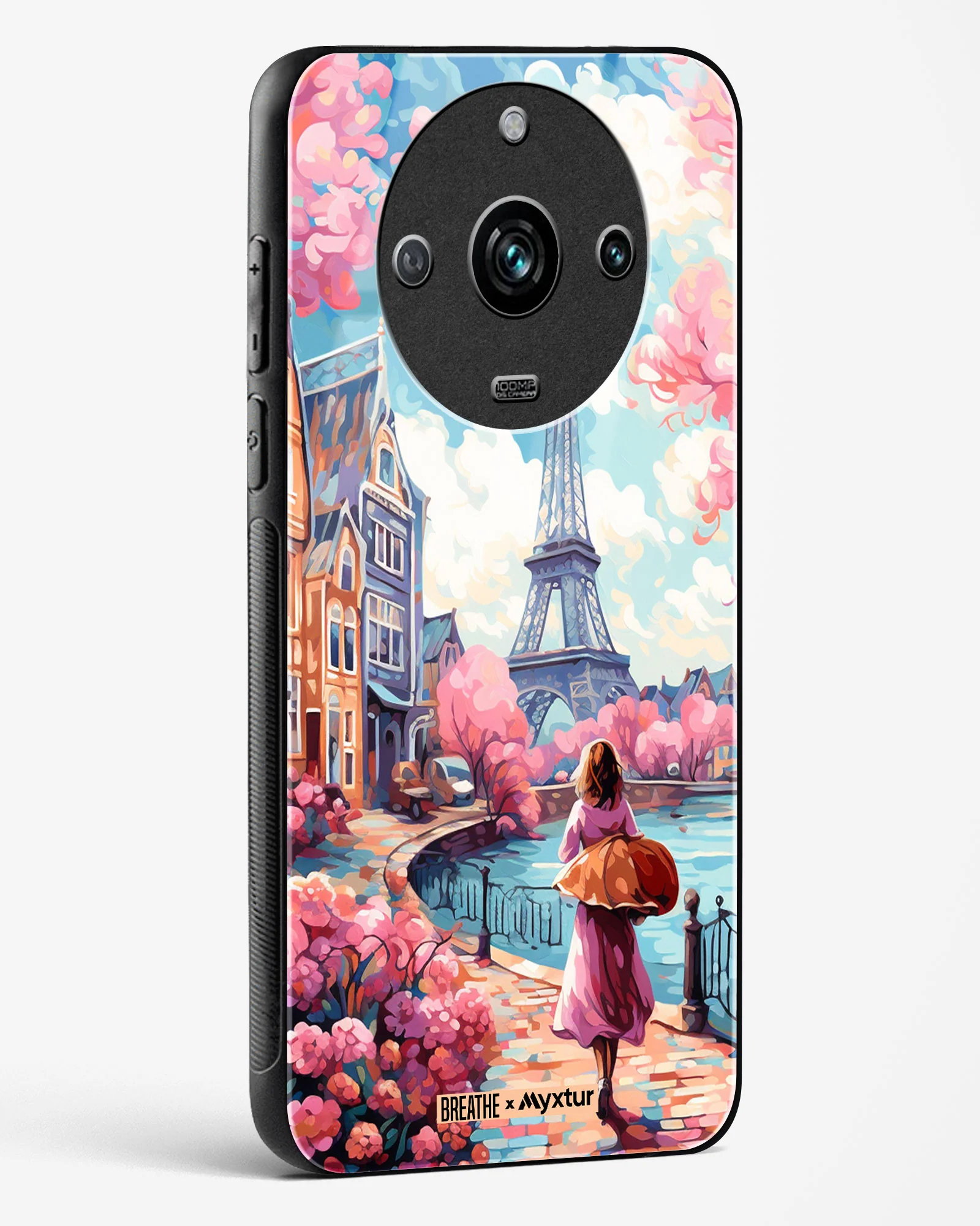 Pastel Paris Impressions [BREATHE] Glass Case Phone Cover (Realme) - Image 114