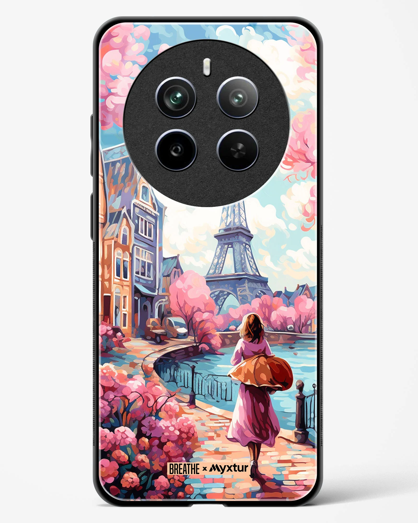 Pastel Paris Impressions [BREATHE] Glass Case Phone Cover (Realme) - Image 119