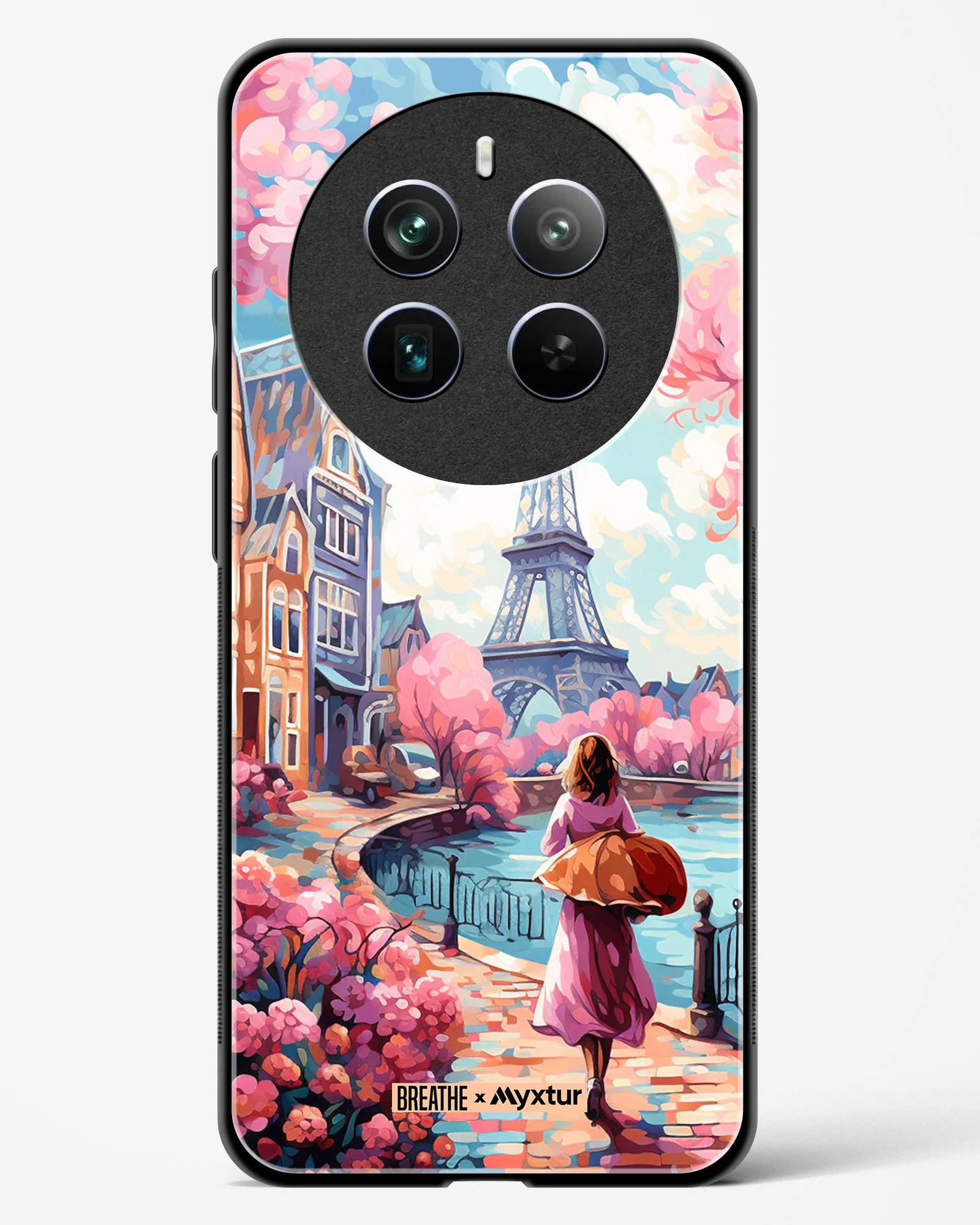 Pastel Paris Impressions [BREATHE] Glass Case Phone Cover (Realme) - Image 127