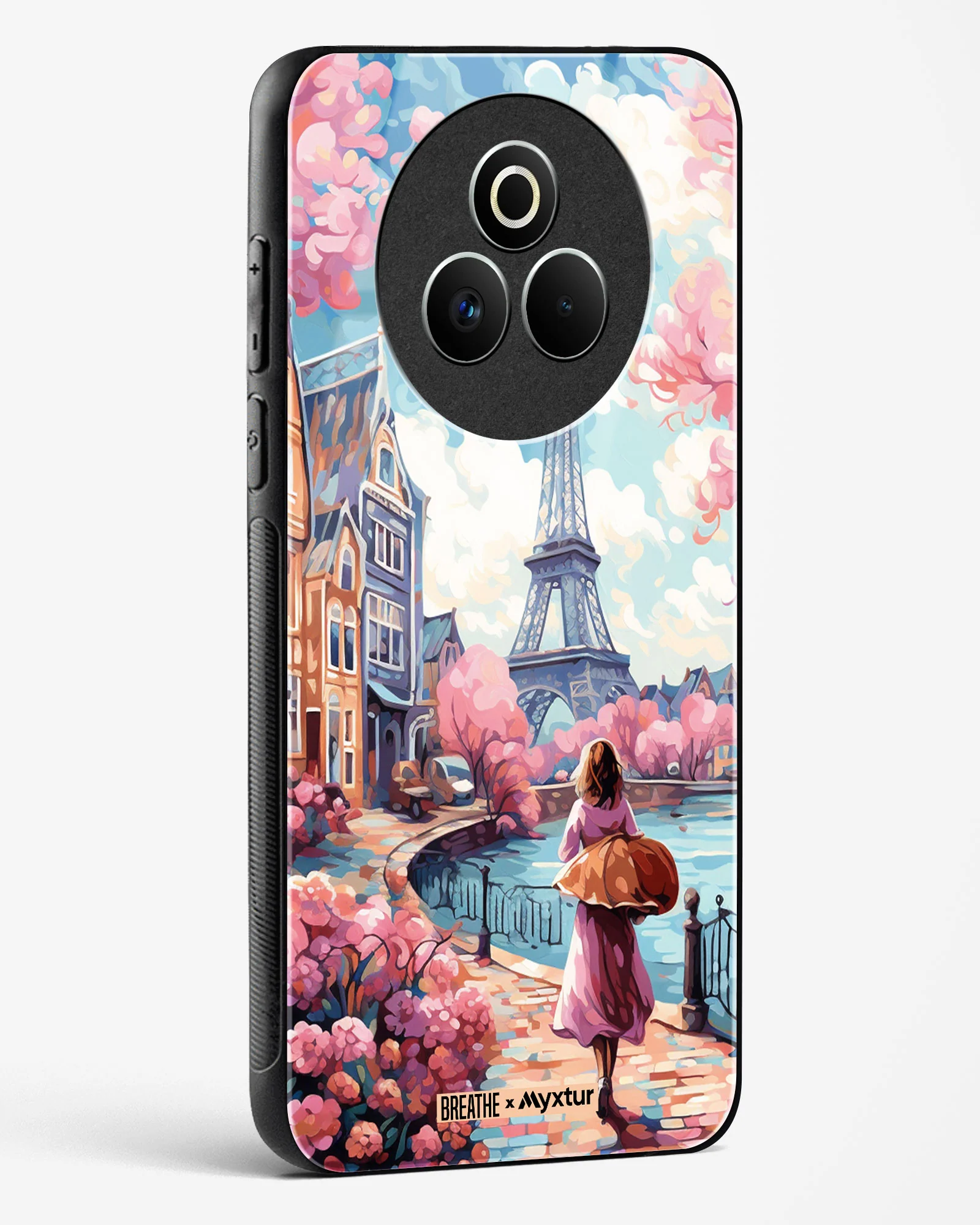 Pastel Paris Impressions [BREATHE] Glass Case Phone Cover (Realme) - Image 130
