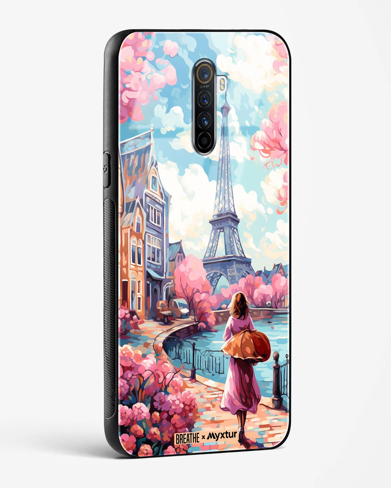Pastel Paris Impressions [BREATHE] Glass Case Phone Cover (Realme) - Image 136