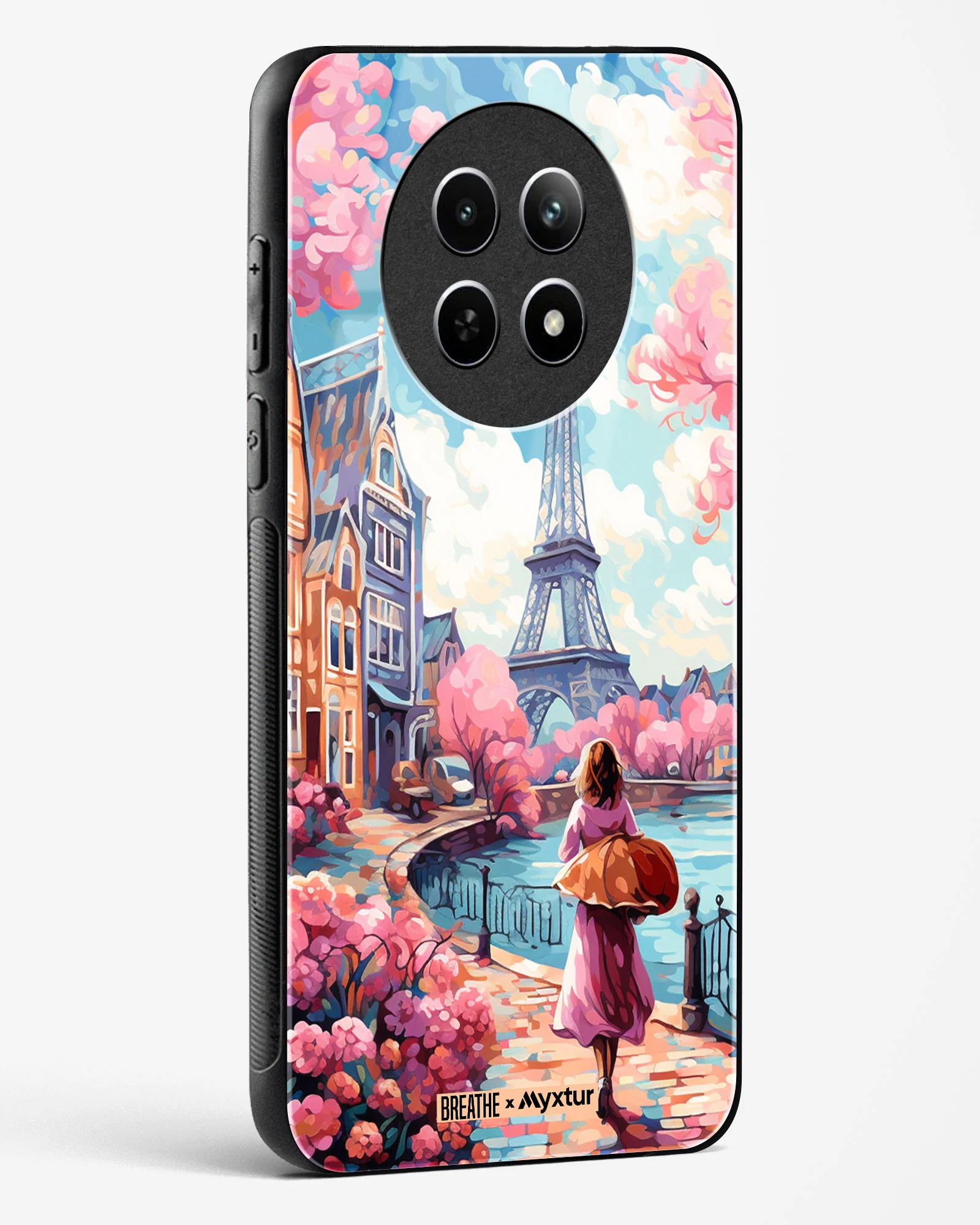 Pastel Paris Impressions [BREATHE] Glass Case Phone Cover (Realme) - Image 14