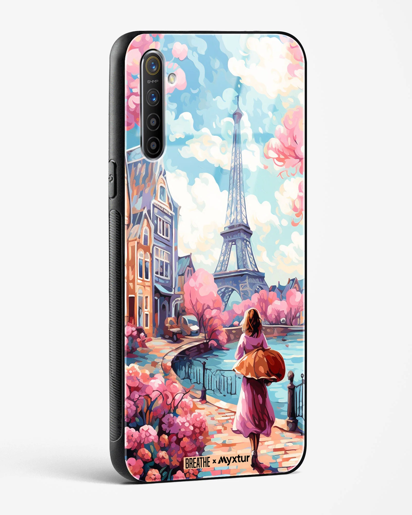 Pastel Paris Impressions [BREATHE] Glass Case Phone Cover (Realme) - Image 144