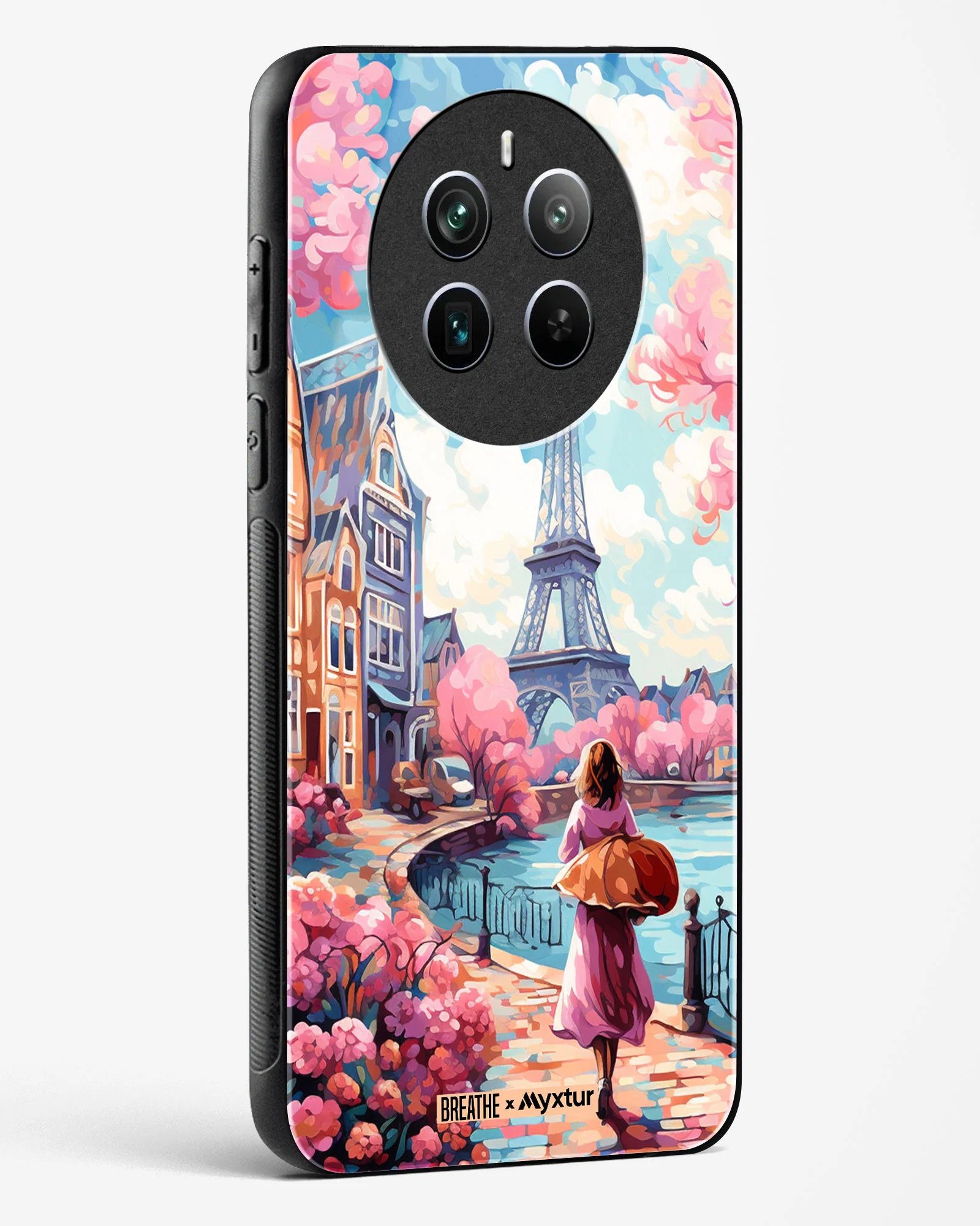 Pastel Paris Impressions [BREATHE] Glass Case Phone Cover (Realme) - Image 16