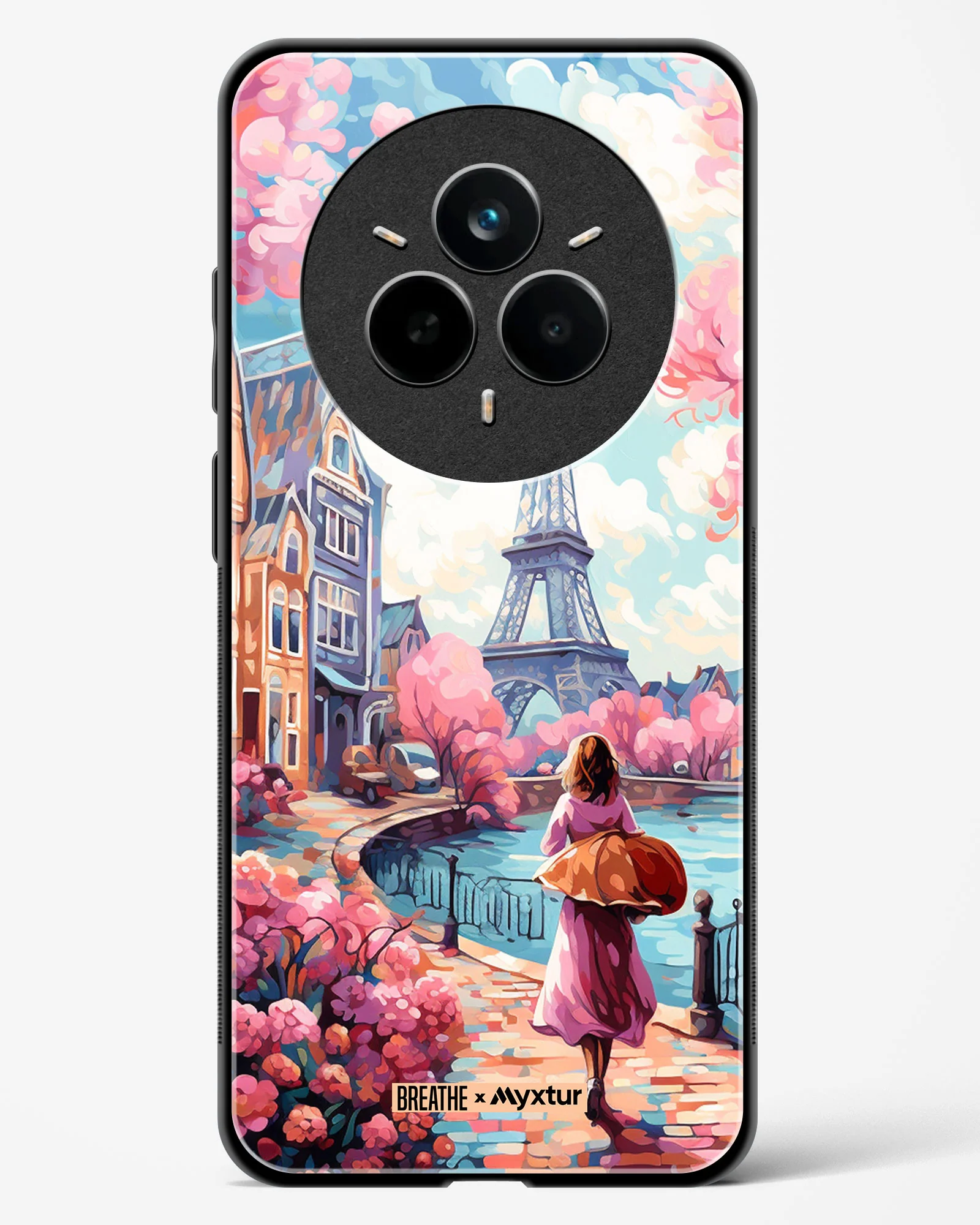 Pastel Paris Impressions [BREATHE] Glass Case Phone Cover (Realme) - Image 27