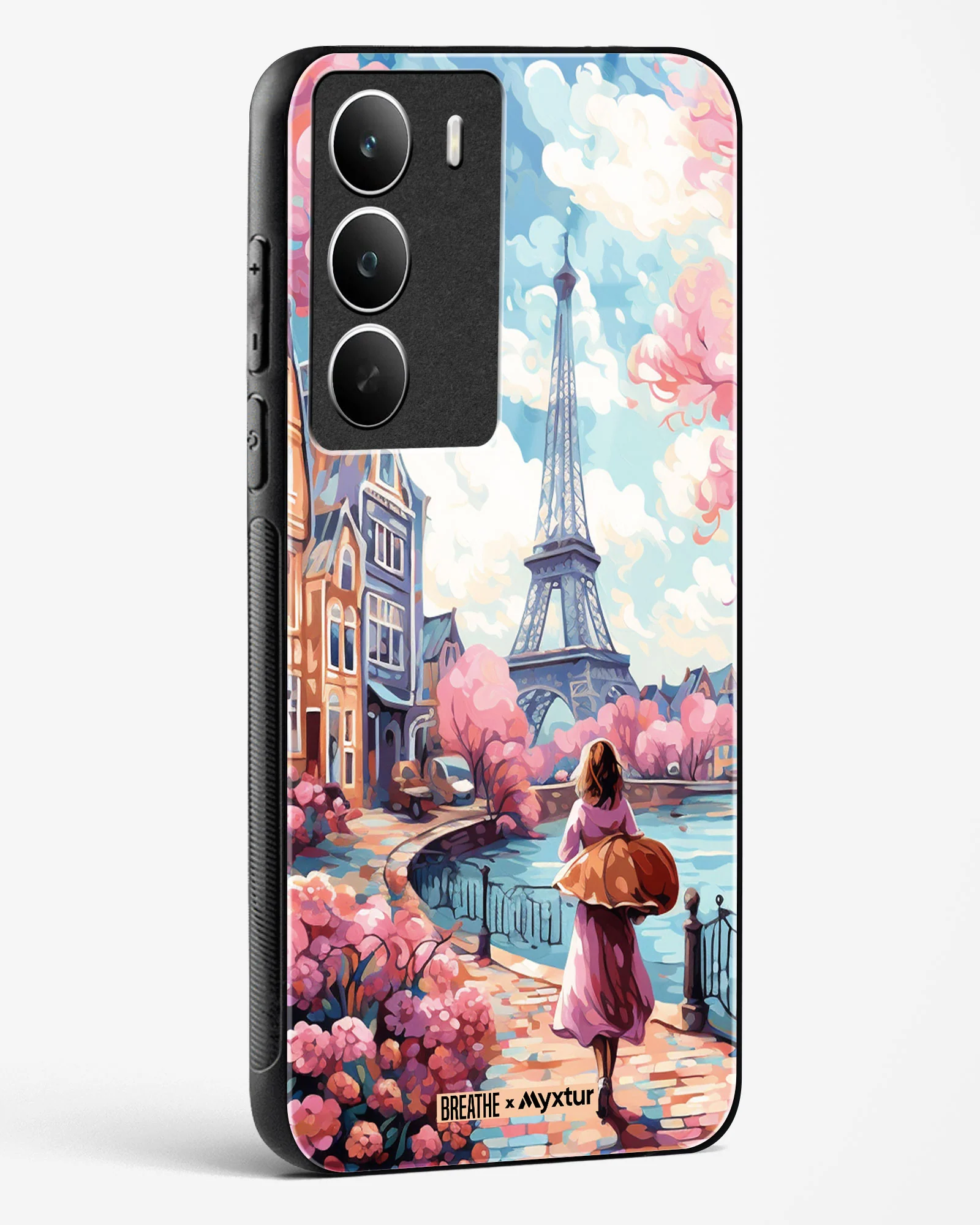 Pastel Paris Impressions [BREATHE] Glass Case Phone Cover (Realme) - Image 32