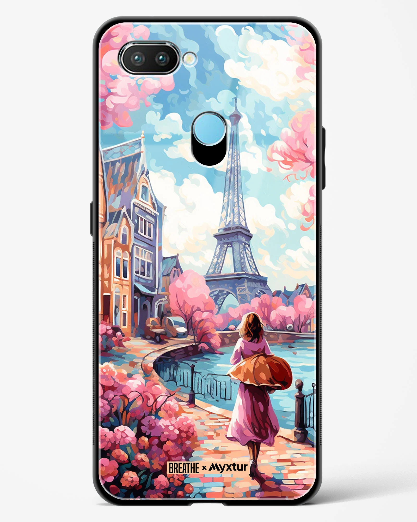 Pastel Paris Impressions [BREATHE] Glass Case Phone Cover (Realme) - Image 33