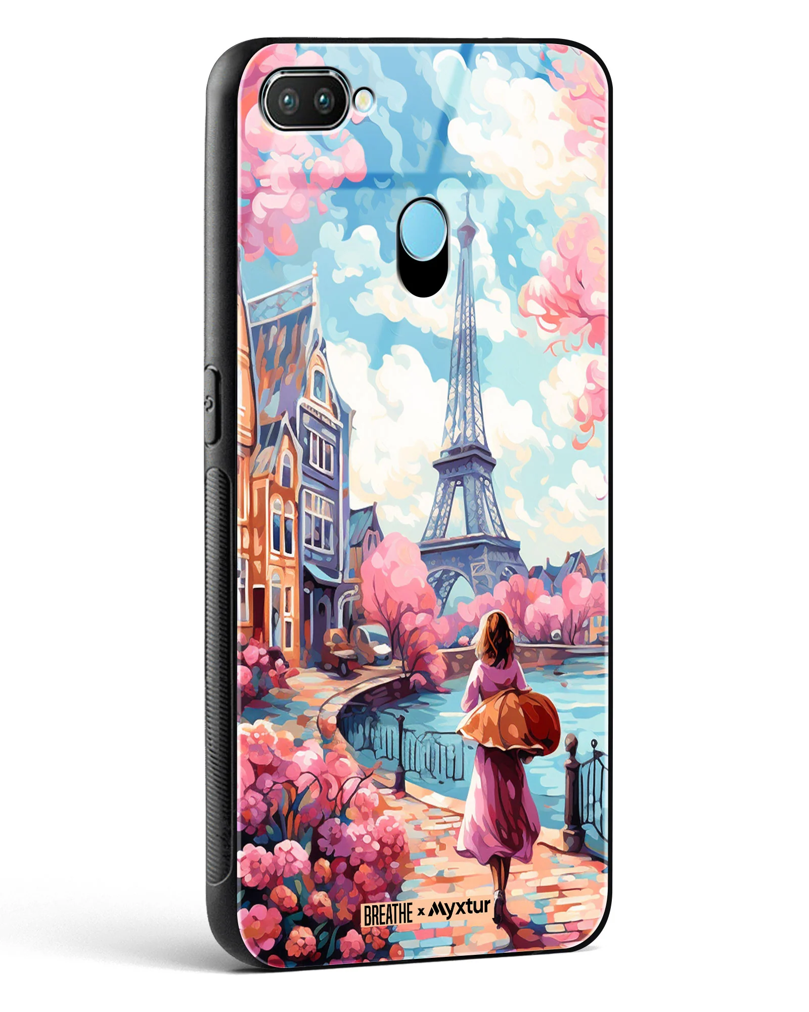 Pastel Paris Impressions [BREATHE] Glass Case Phone Cover (Realme) - Image 34