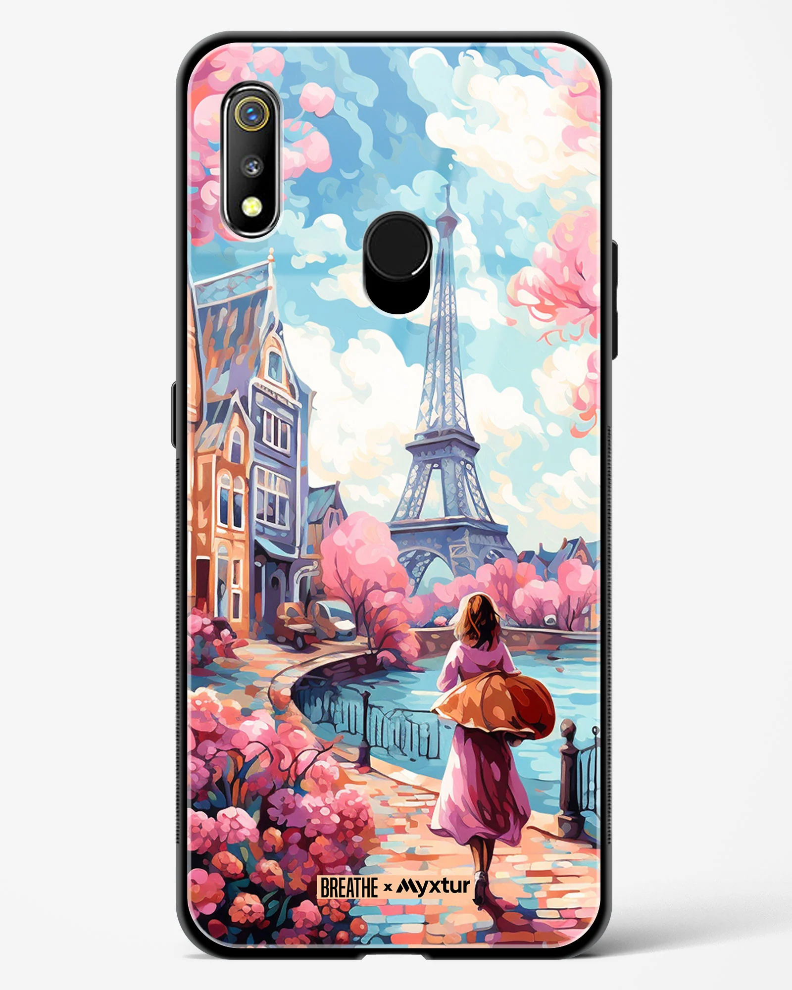 Pastel Paris Impressions [BREATHE] Glass Case Phone Cover (Realme) - Image 35