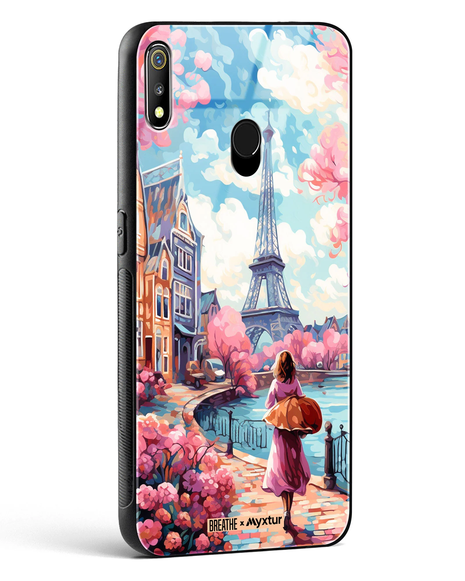 Pastel Paris Impressions [BREATHE] Glass Case Phone Cover (Realme) - Image 38