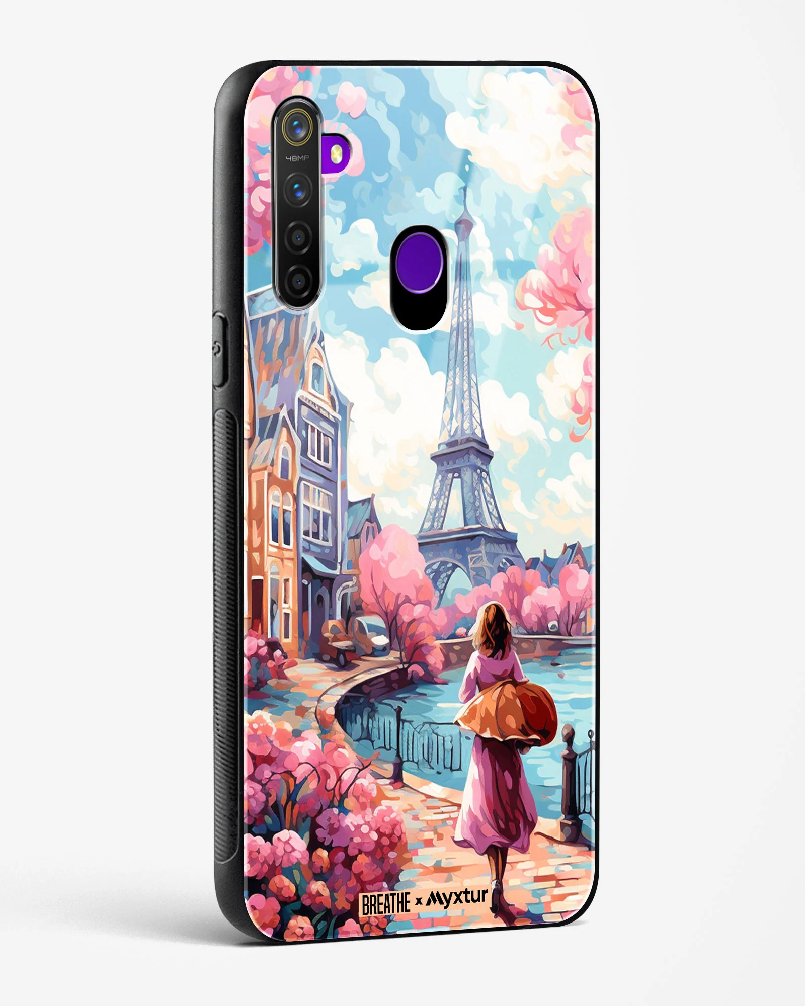 Pastel Paris Impressions [BREATHE] Glass Case Phone Cover (Realme) - Image 42