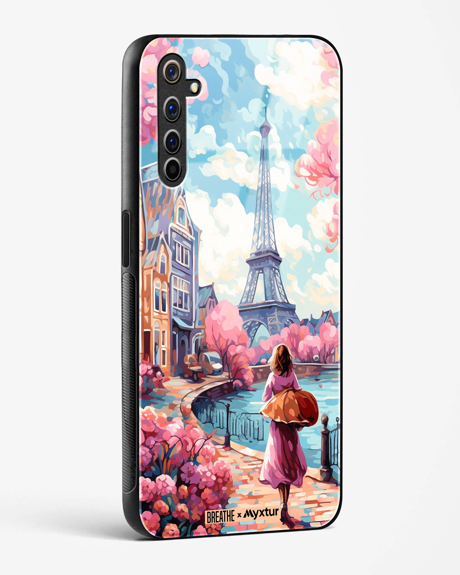 Pastel Paris Impressions [BREATHE] Glass Case Phone Cover (Realme) - Image 46