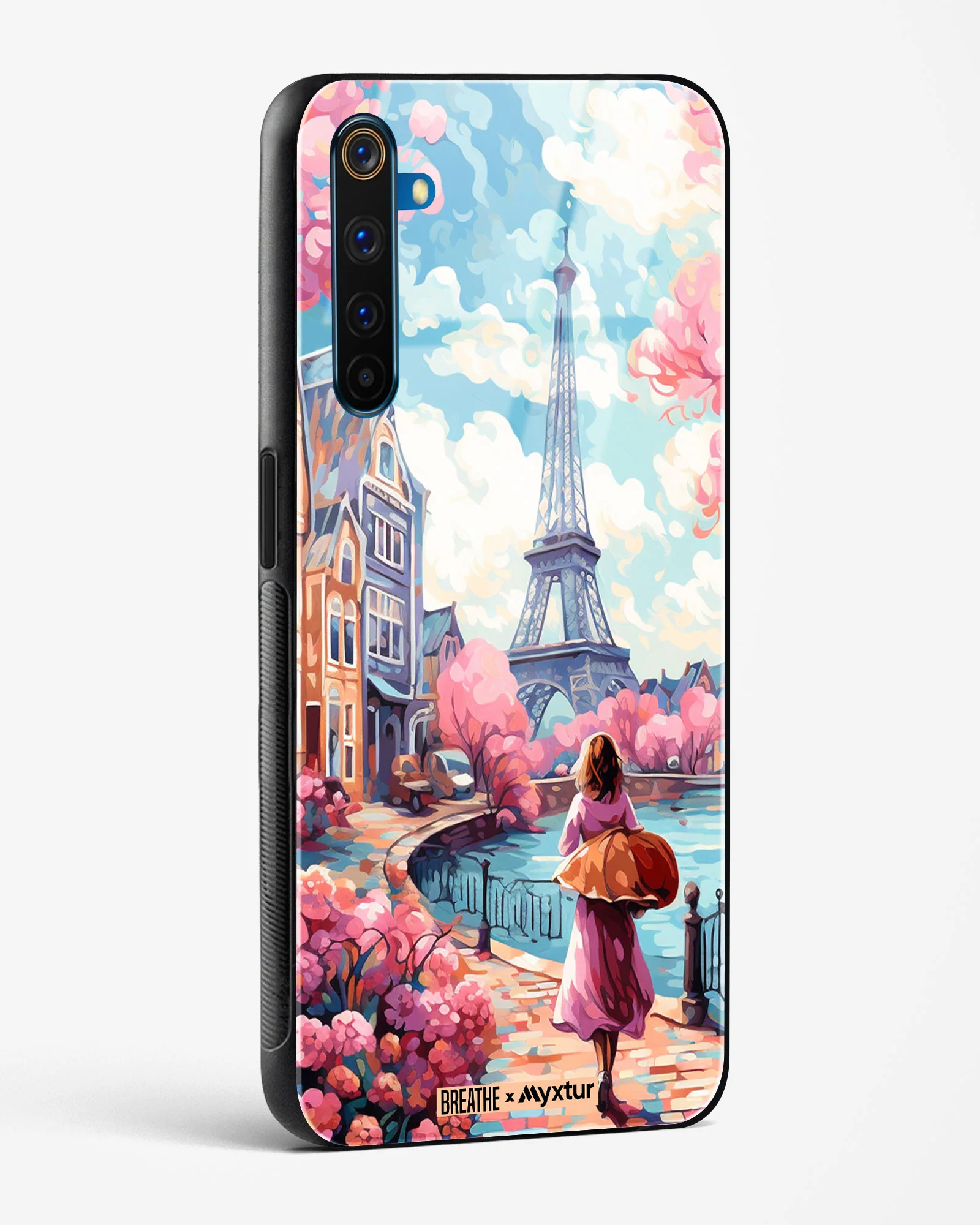 Pastel Paris Impressions [BREATHE] Glass Case Phone Cover (Realme) - Image 48