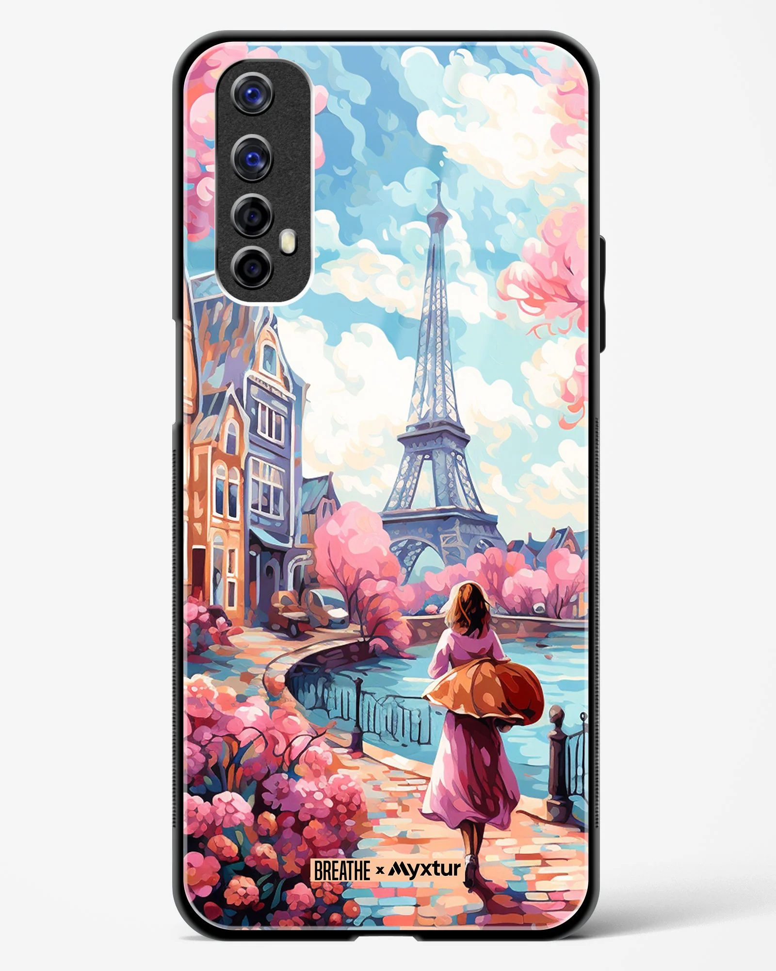 Pastel Paris Impressions [BREATHE] Glass Case Phone Cover (Realme) - Image 53