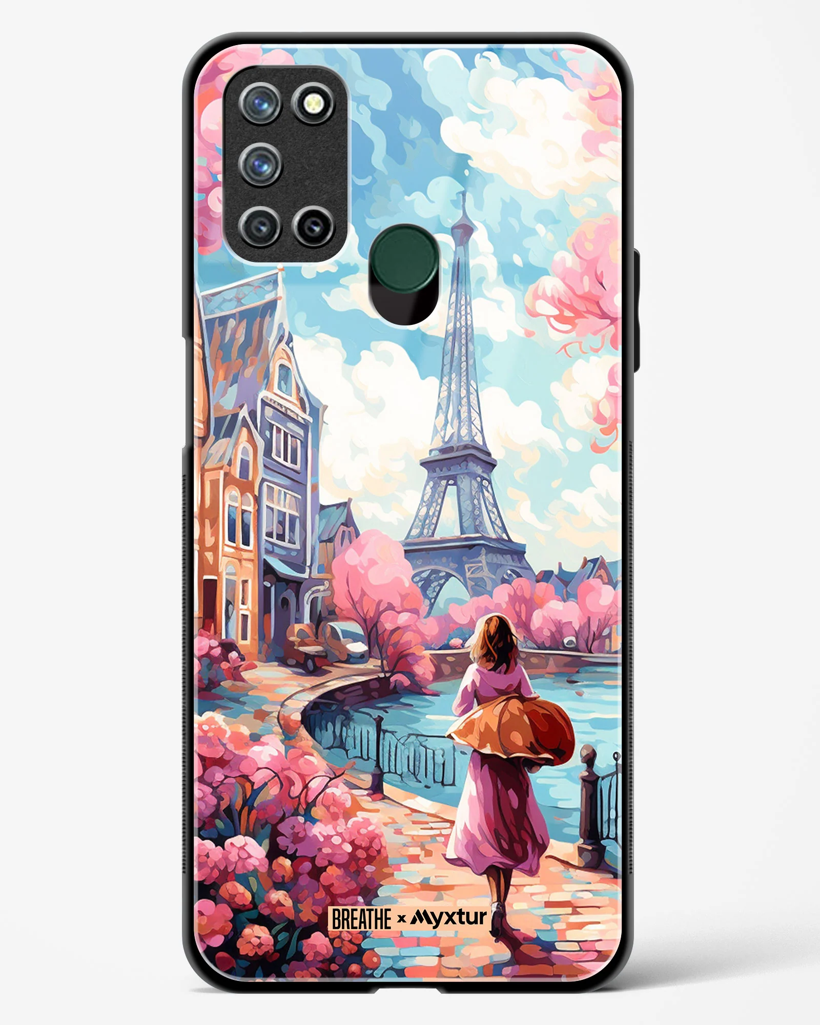Pastel Paris Impressions [BREATHE] Glass Case Phone Cover (Realme) - Image 57