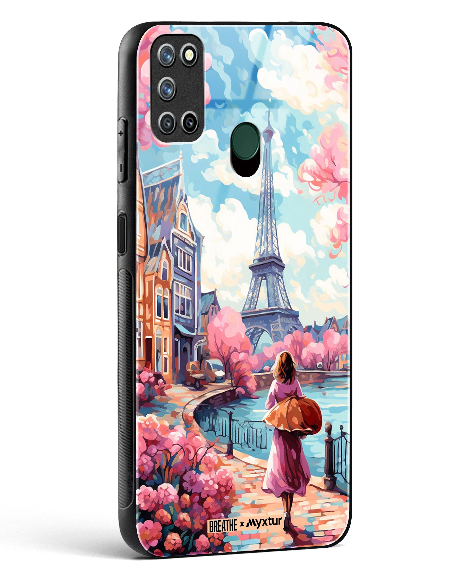 Pastel Paris Impressions [BREATHE] Glass Case Phone Cover (Realme) - Image 58