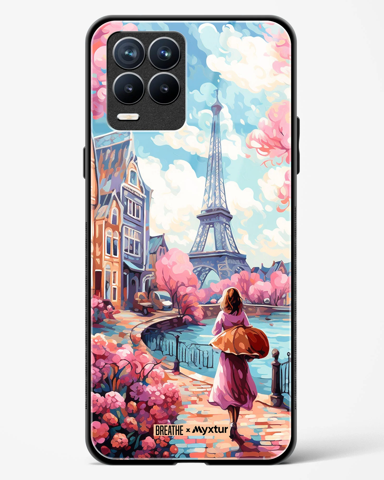 Pastel Paris Impressions [BREATHE] Glass Case Phone Cover (Realme) - Image 63