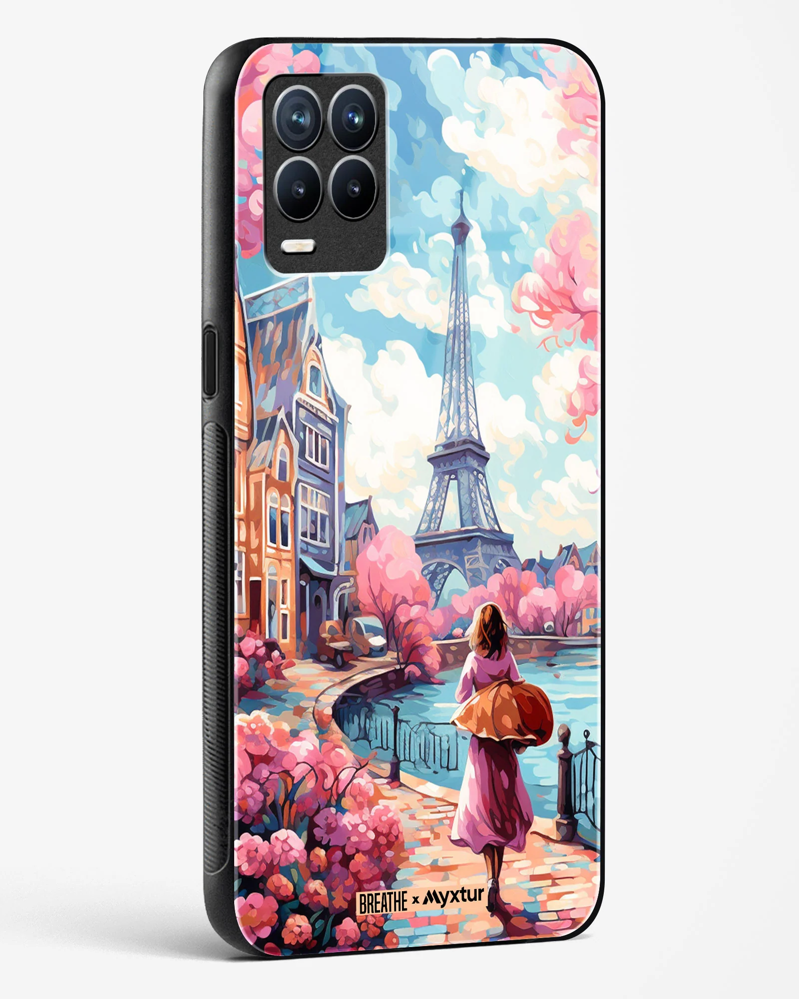 Pastel Paris Impressions [BREATHE] Glass Case Phone Cover (Realme) - Image 64