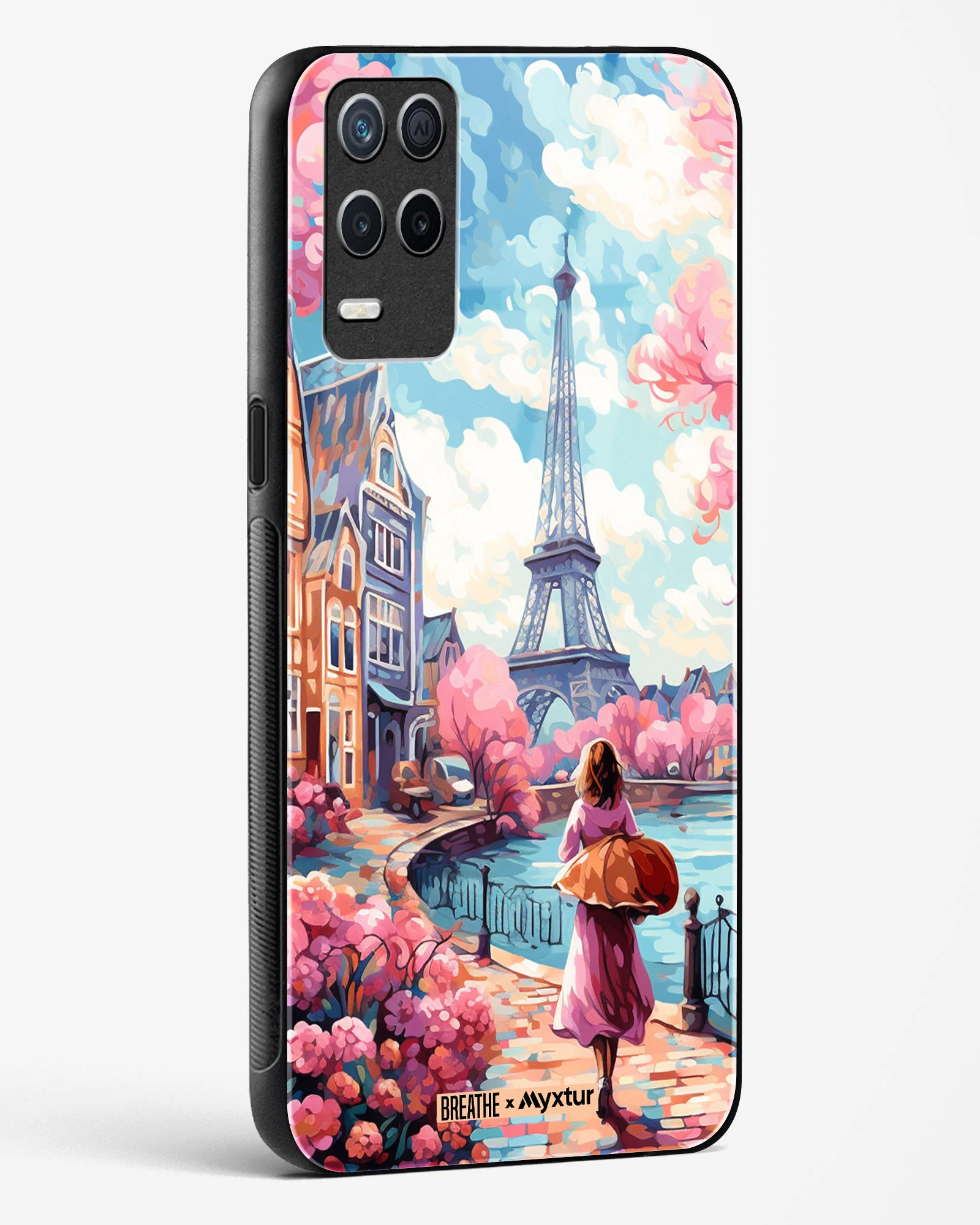 Pastel Paris Impressions [BREATHE] Glass Case Phone Cover (Realme) - Image 68