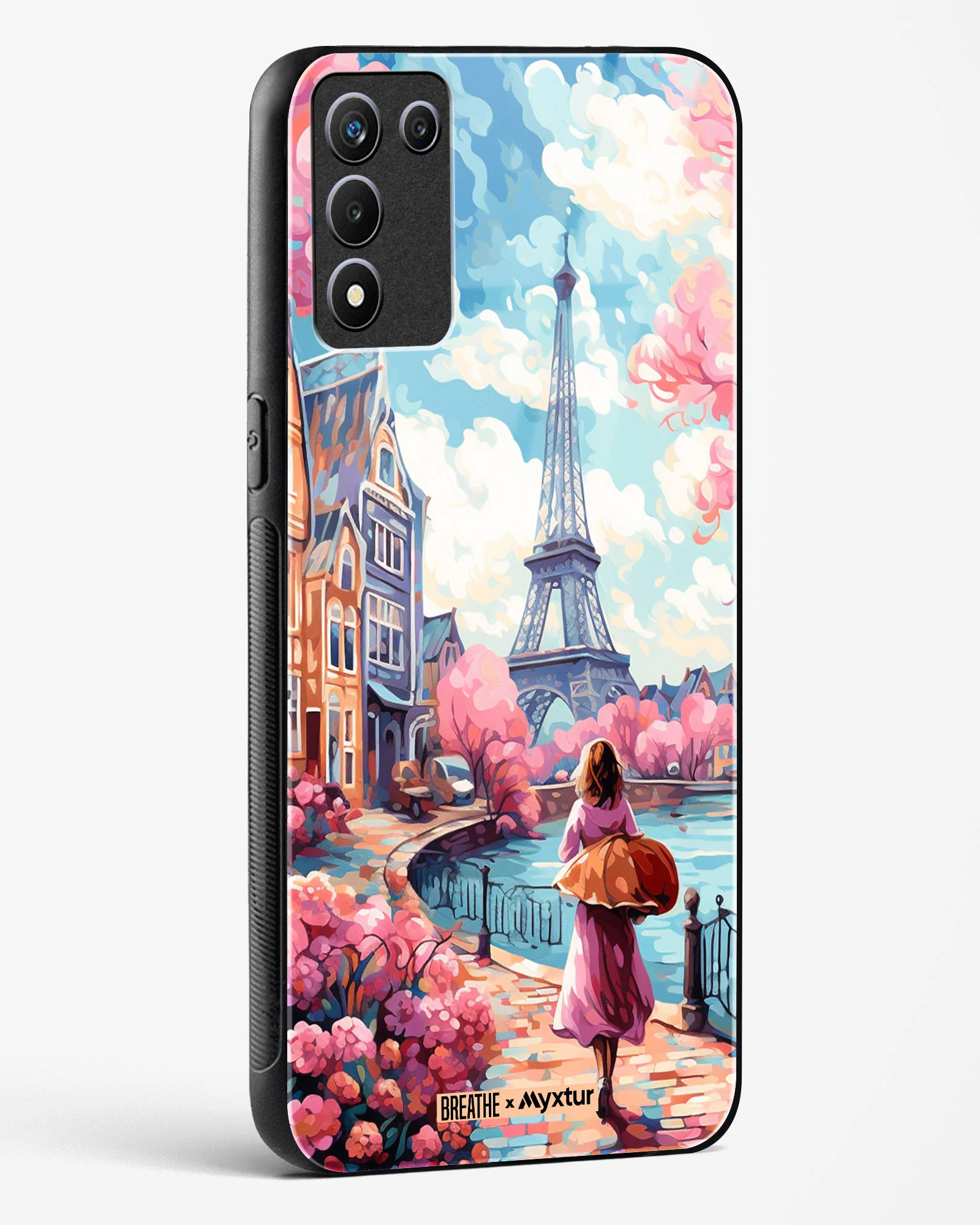 Pastel Paris Impressions [BREATHE] Glass Case Phone Cover (Realme) - Image 74