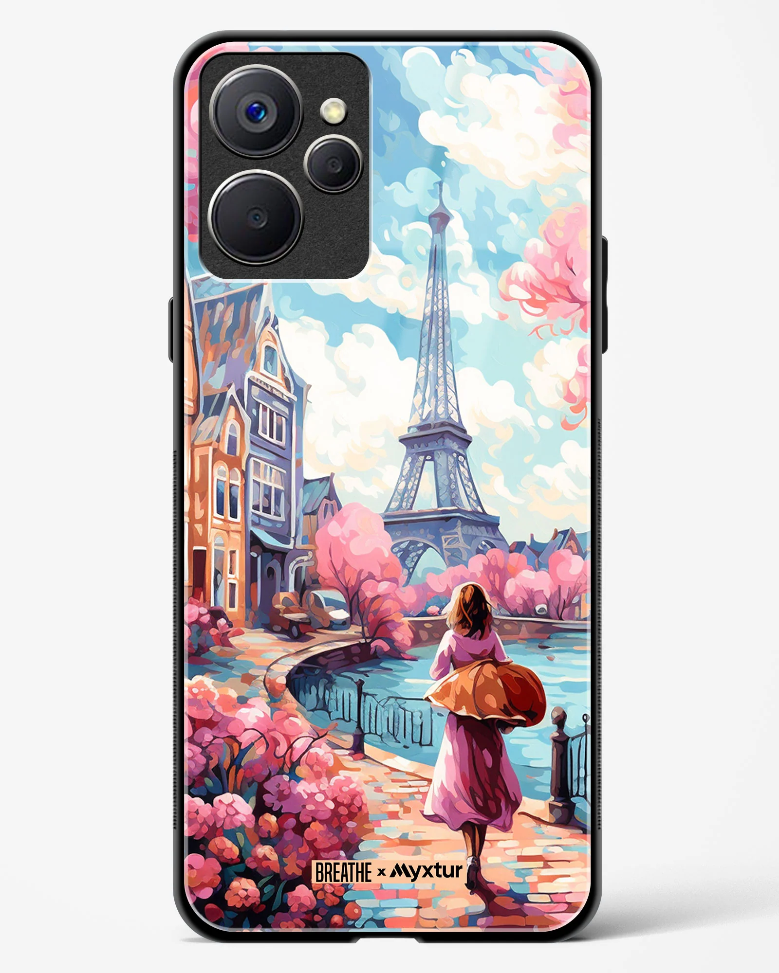 Pastel Paris Impressions [BREATHE] Glass Case Phone Cover (Realme) - Image 79