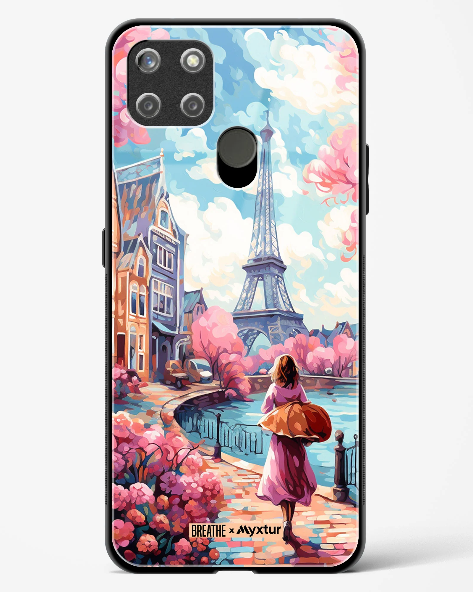 Pastel Paris Impressions [BREATHE] Glass Case Phone Cover (Realme) - Image 81