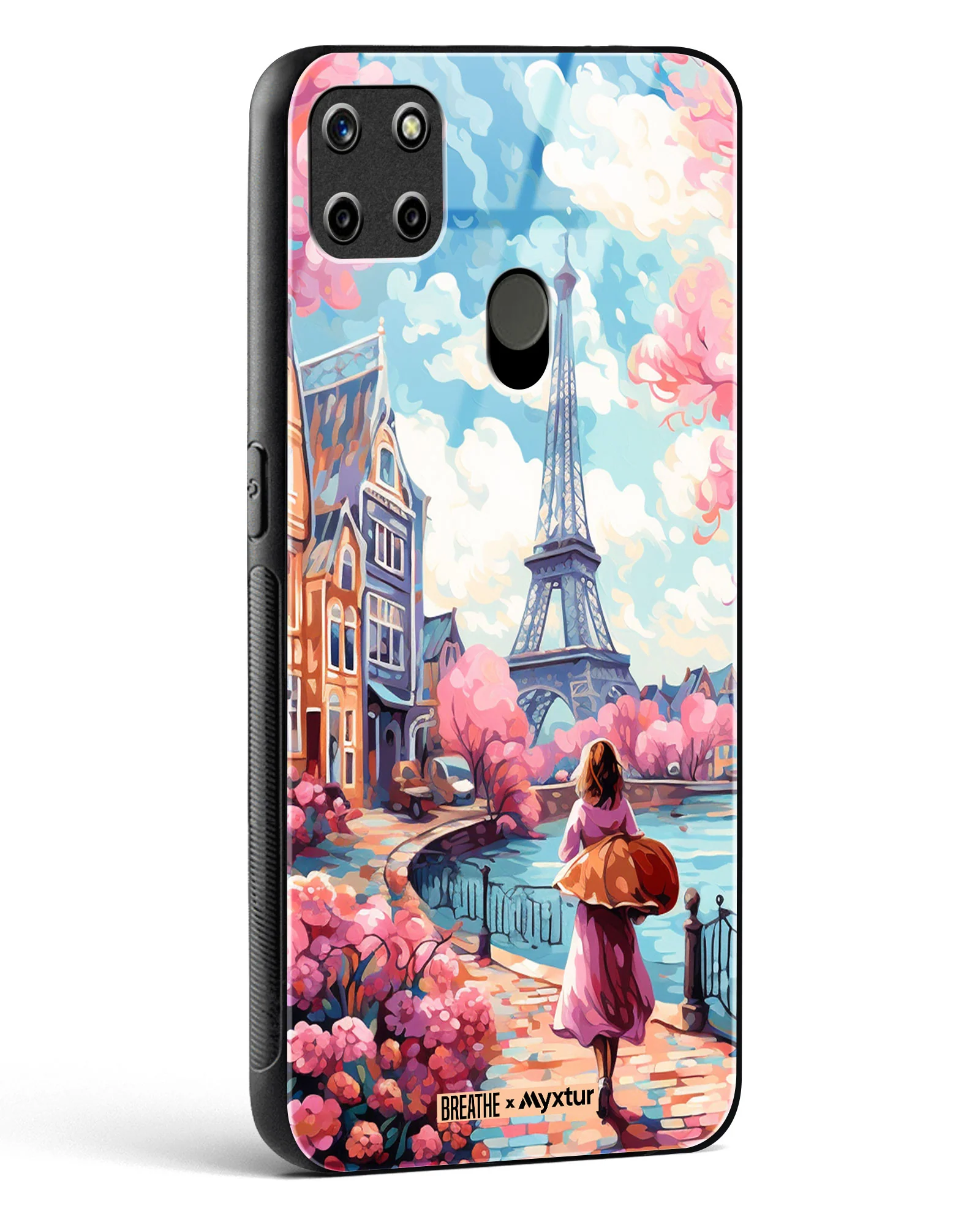 Pastel Paris Impressions [BREATHE] Glass Case Phone Cover (Realme) - Image 82