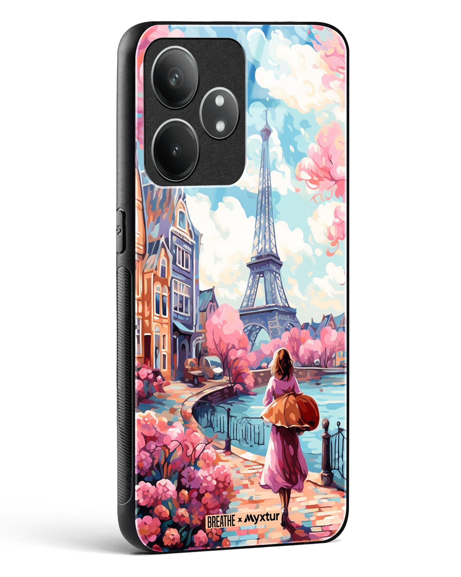 Pastel Paris Impressions [BREATHE] Glass Case Phone Cover (Realme) - Image 92