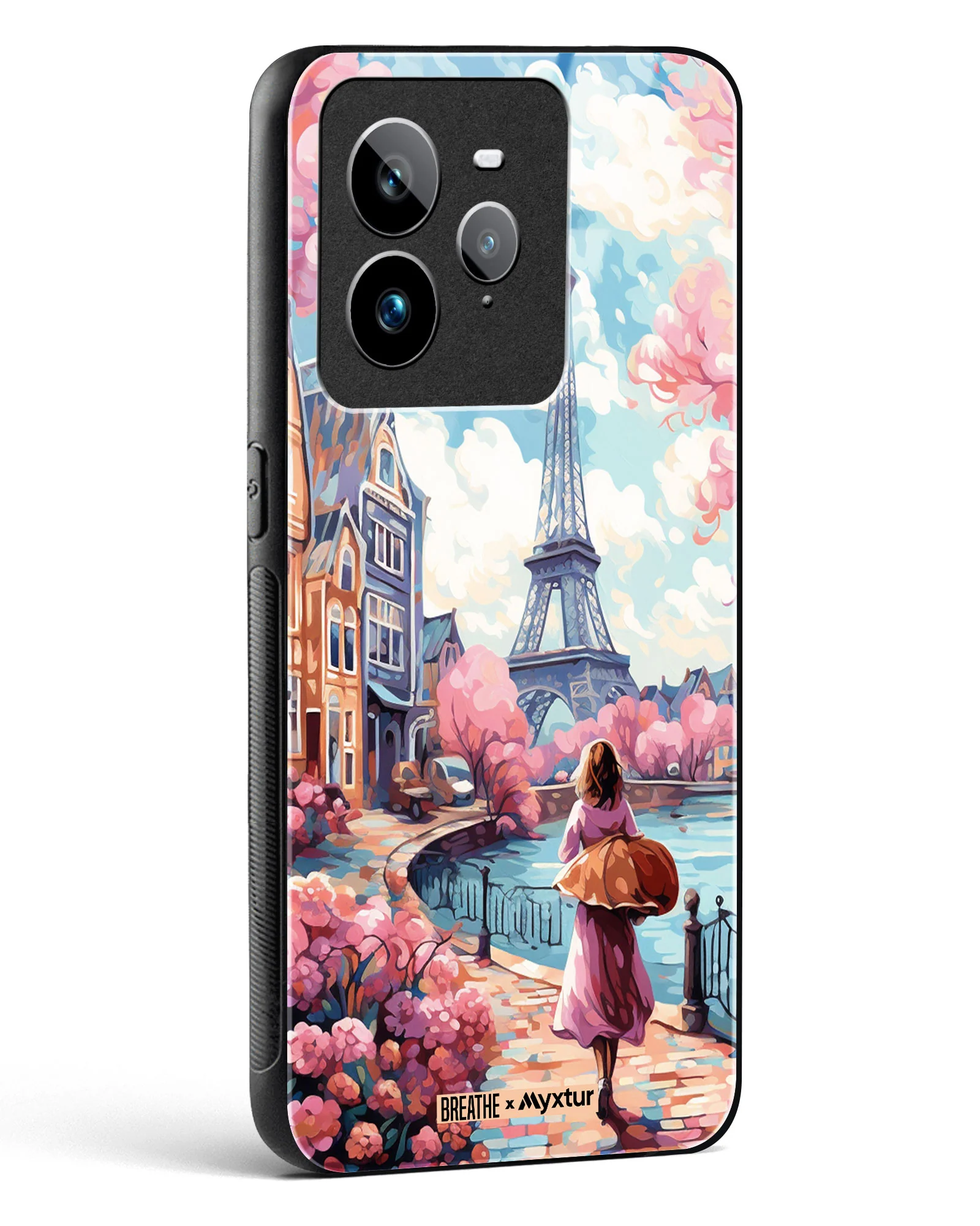 Pastel Paris Impressions [BREATHE] Glass Case Phone Cover (Realme) - Image 94
