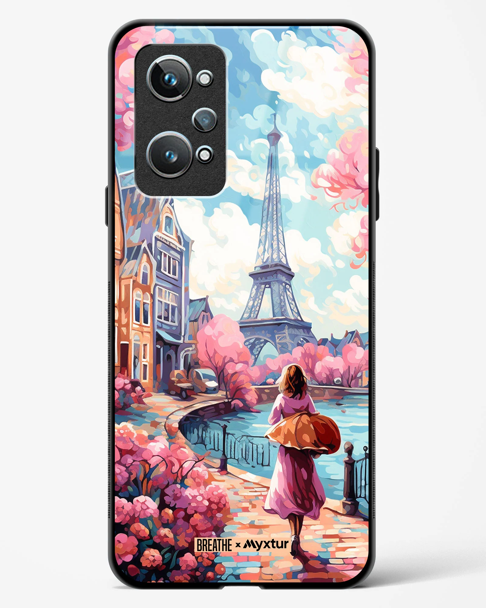 Pastel Paris Impressions [BREATHE] Glass Case Phone Cover (Realme) - Image 99