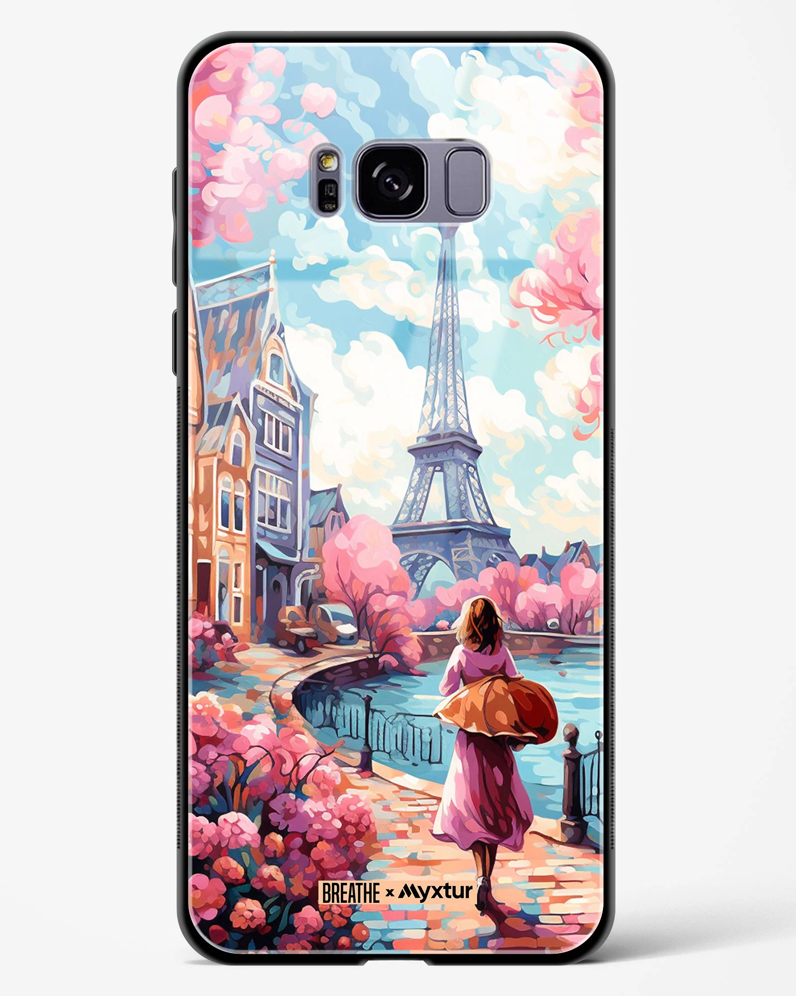 Pastel Paris Impressions [BREATHE] Glass Case Phone Cover (Samsung) - Image 227