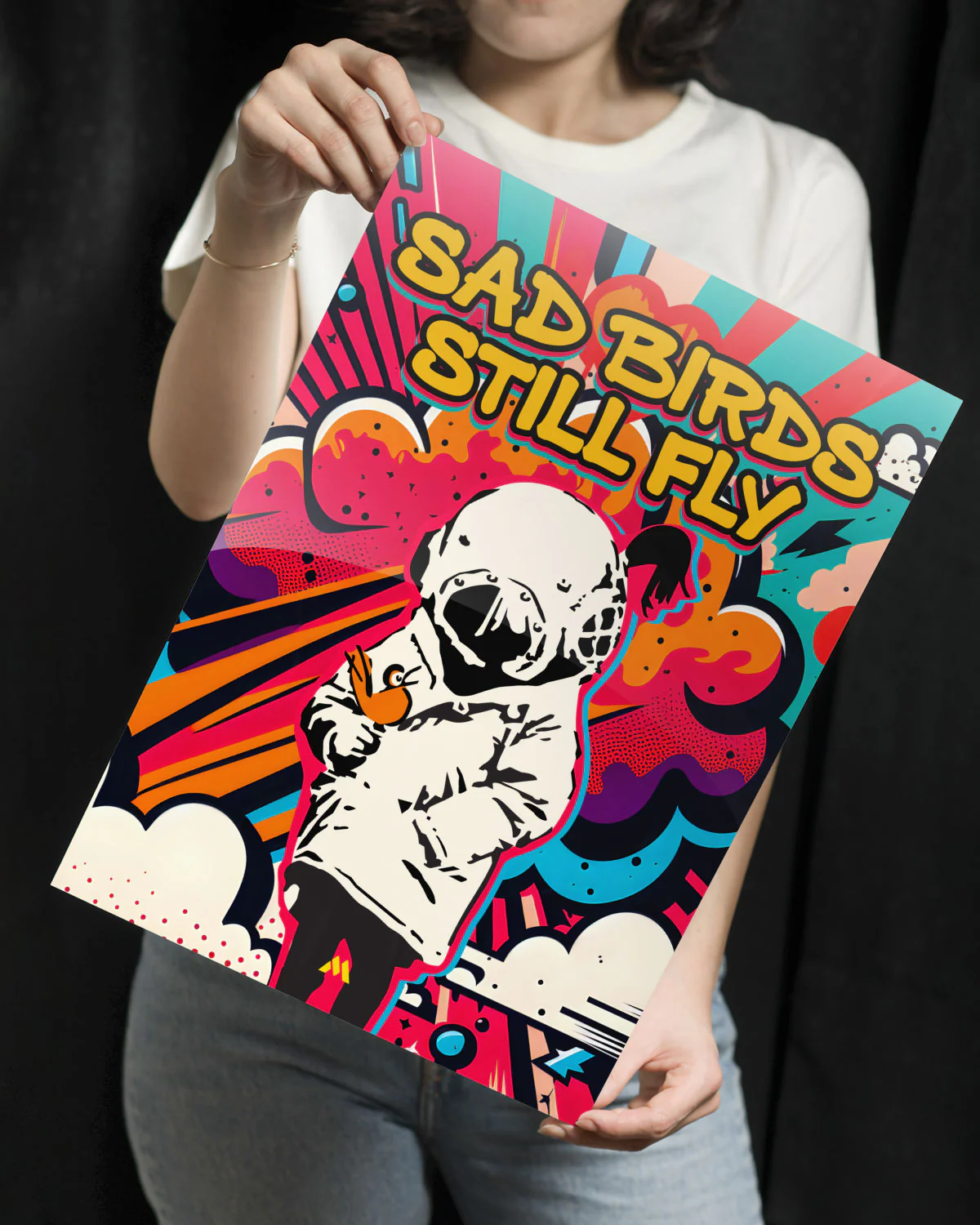 Sad Birds Still Fly Metal-Poster - Image 3