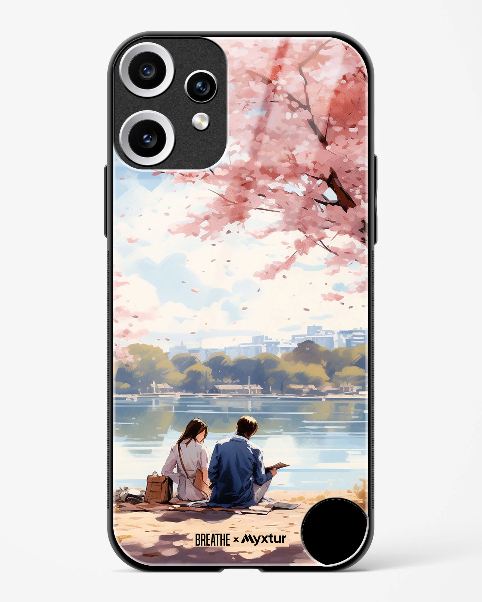 Sakura Serenade [BREATHE] Glass Case Phone Cover (Nothing) - Image 3