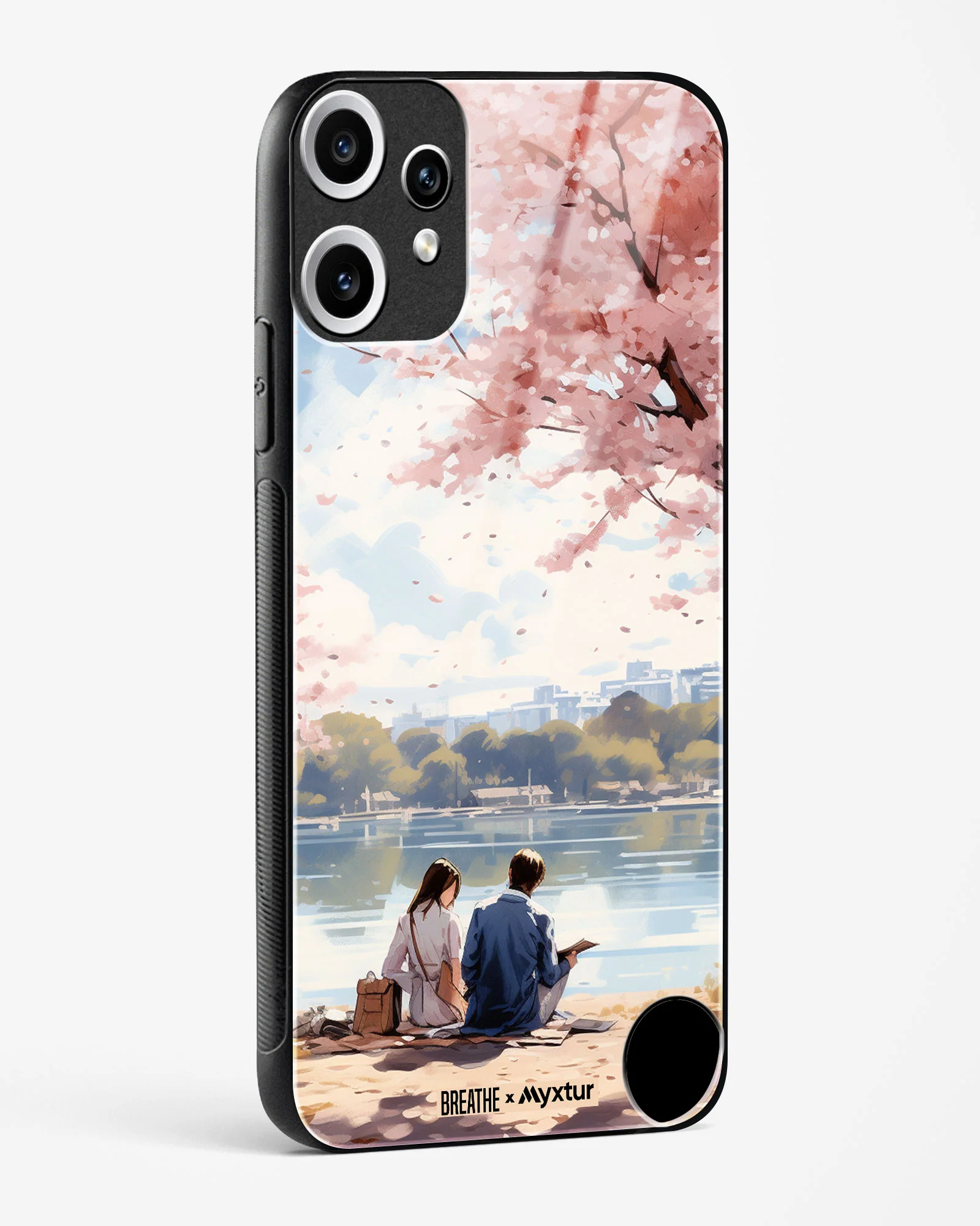 Sakura Serenade [BREATHE] Glass Case Phone Cover (Nothing) - Image 4