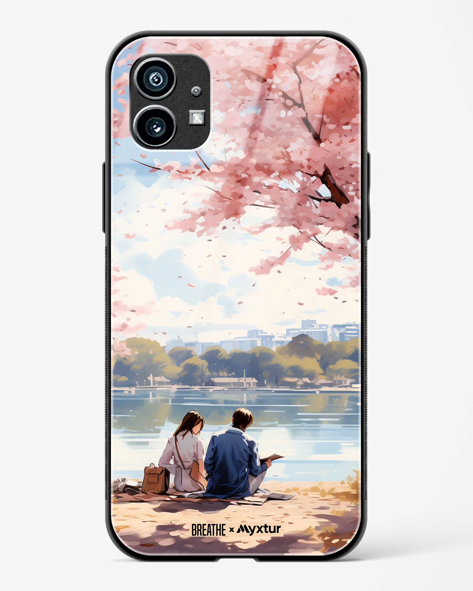Sakura Serenade [BREATHE] Glass Case Phone Cover (Nothing) - Image 5