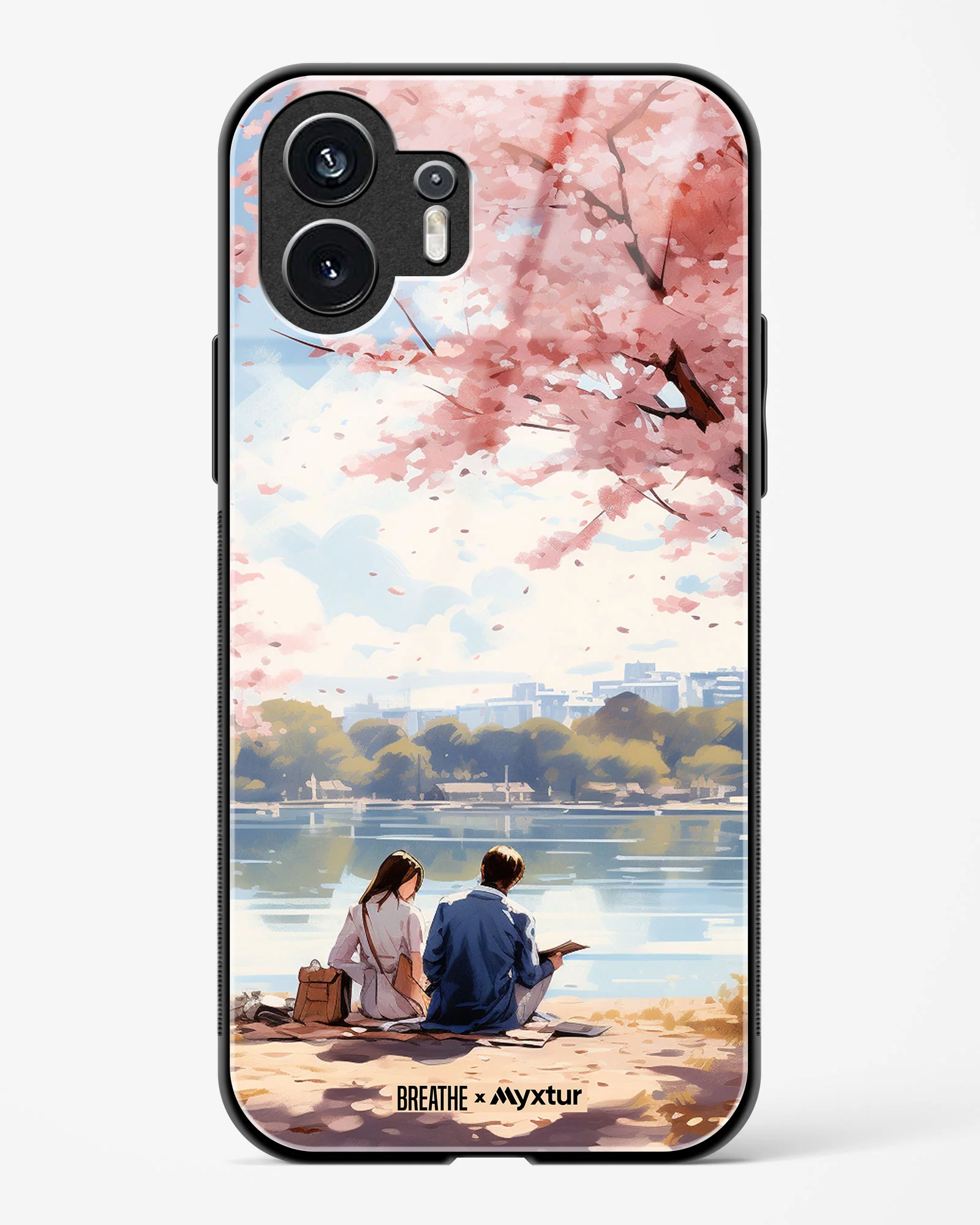 Sakura Serenade [BREATHE] Glass Case Phone Cover (Nothing) - Image 7