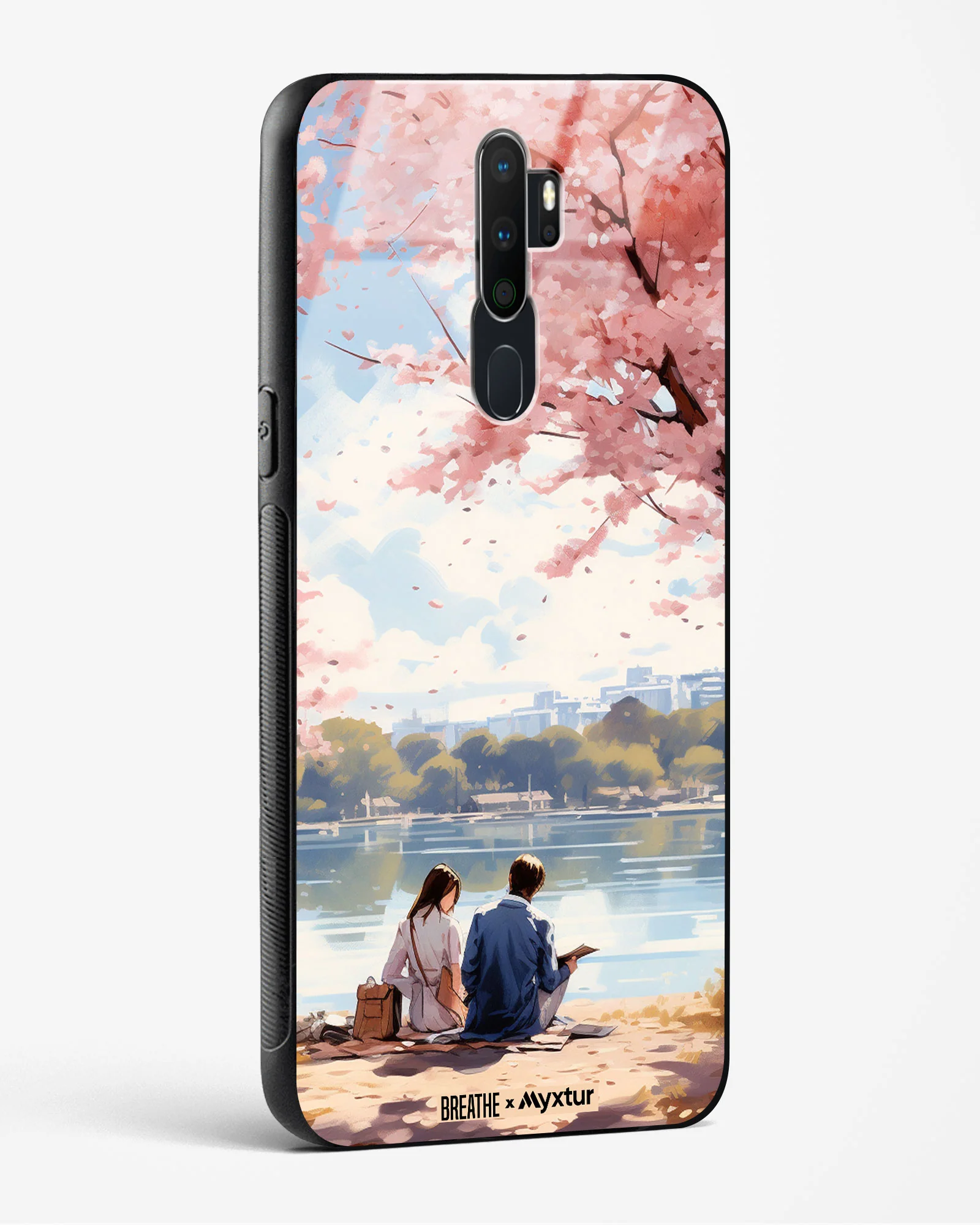 Sakura Serenade [BREATHE] Glass Case Phone Cover (Oppo) - Image 4