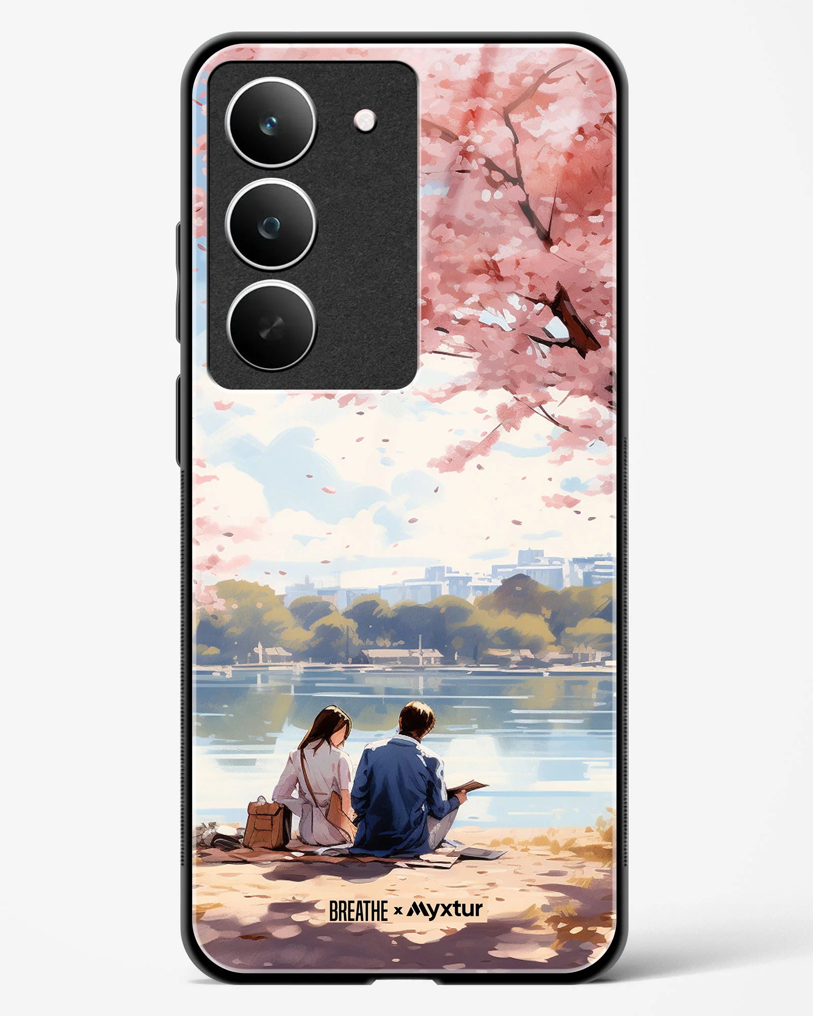 Sakura Serenade [BREATHE] Glass Case Phone Cover (Realme) - Image 131