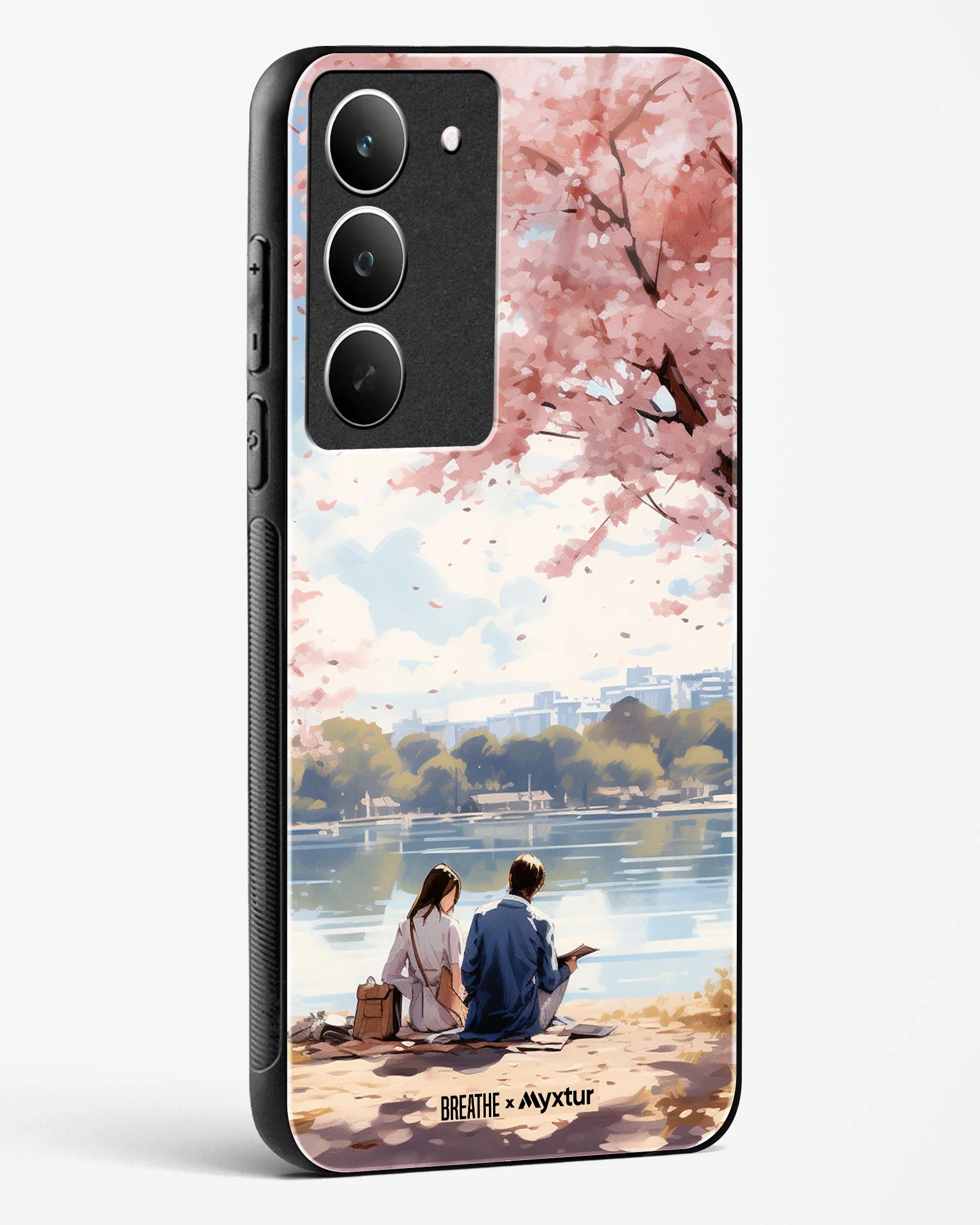 Sakura Serenade [BREATHE] Glass Case Phone Cover (Realme) - Image 132